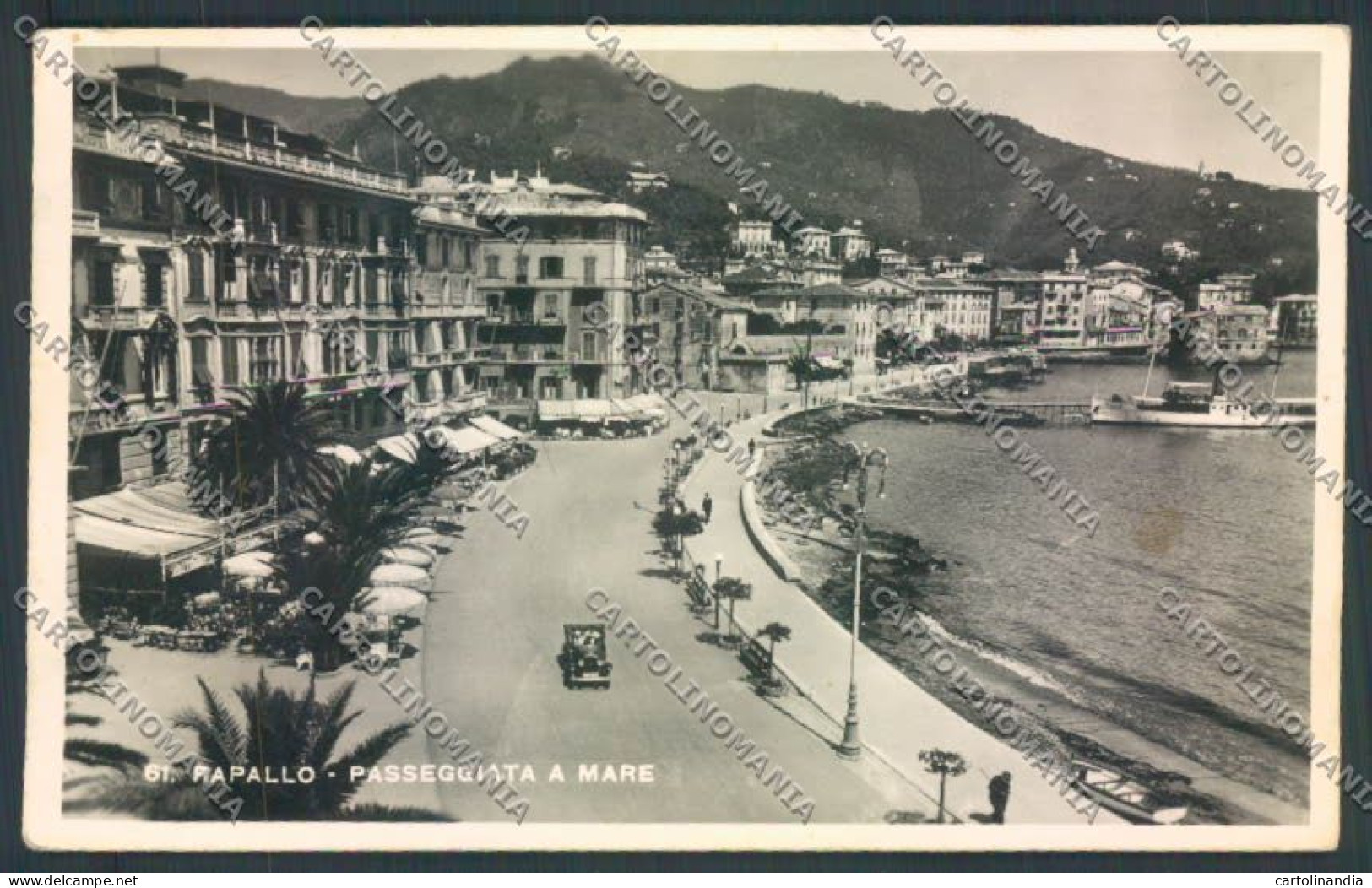 Genova Rapallo Battello Foto Cartolina ZQ9159 - Genova (Genoa)