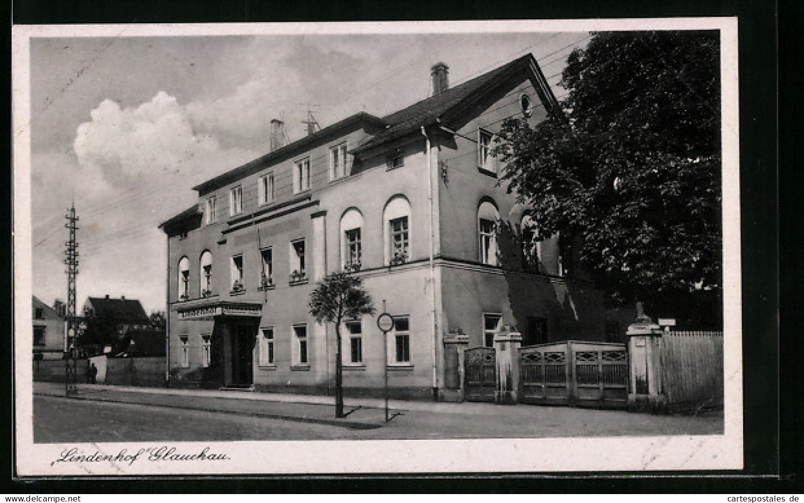 AK Glauchau, Hotel Lindenhof  - Glauchau