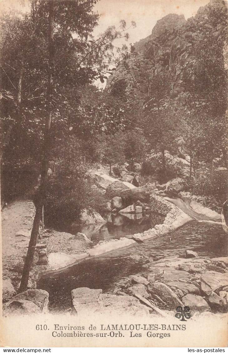 34 LAMALOU LES BAINS LES GORGES - Lamalou Les Bains