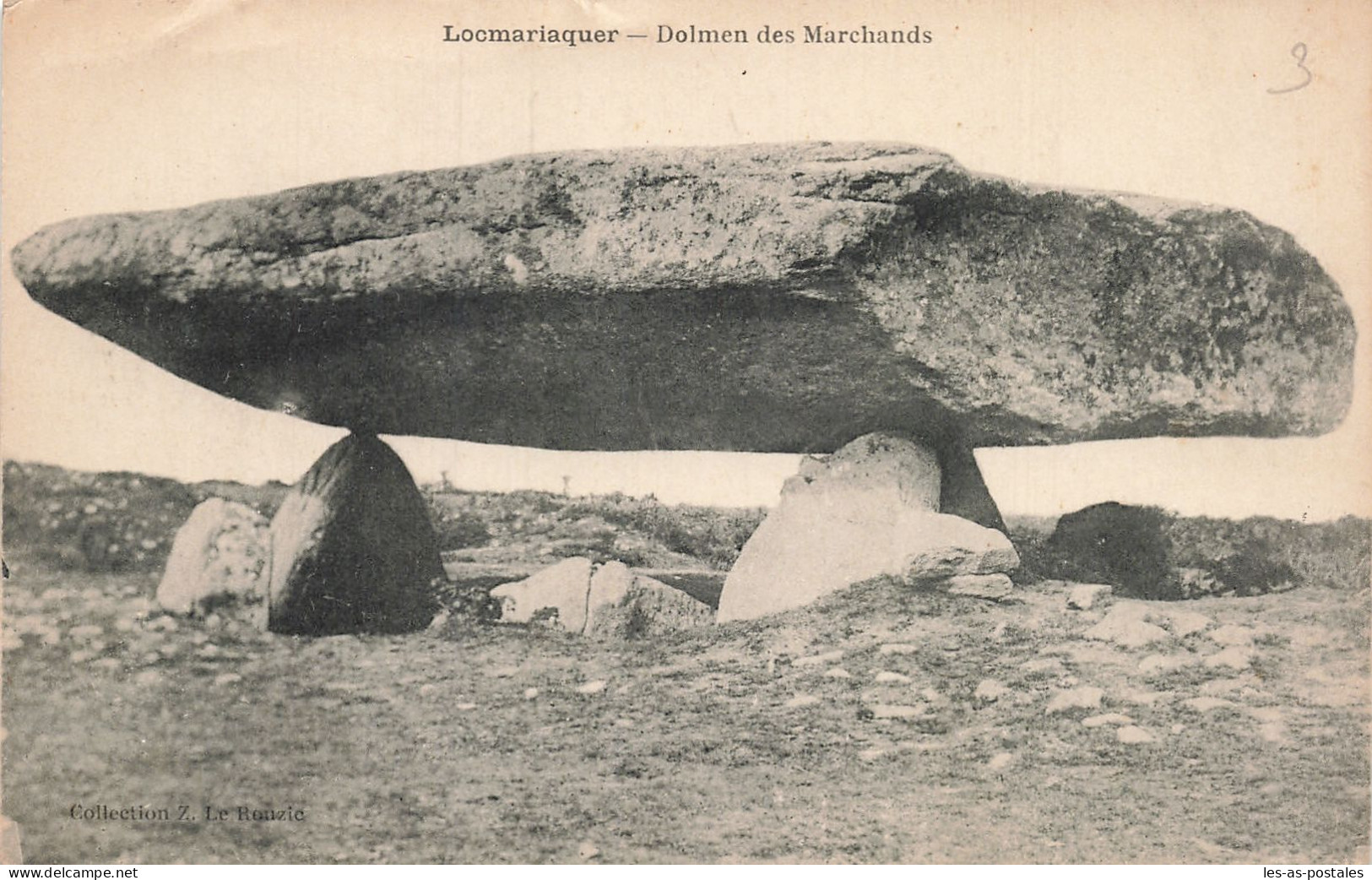 56 LOCMARIAQUER DOLMEN DES MARCHANDS - Locmariaquer