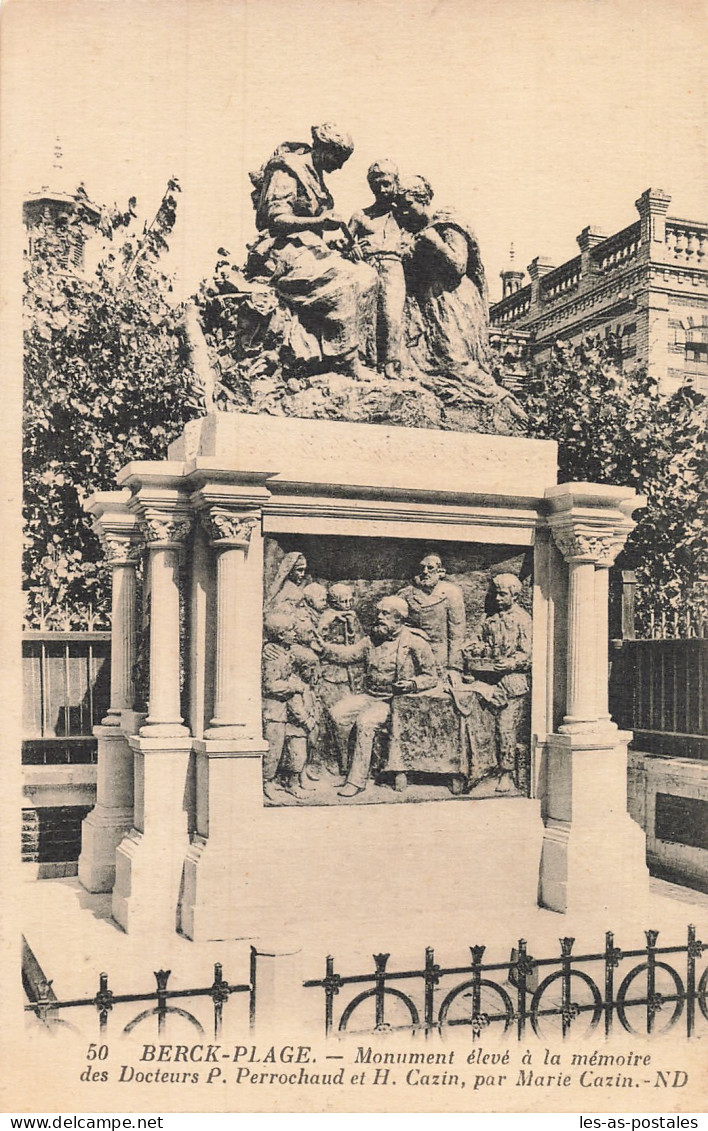 62 BERCK PLAGE MONUMENT P PERROCHAUD - Berck