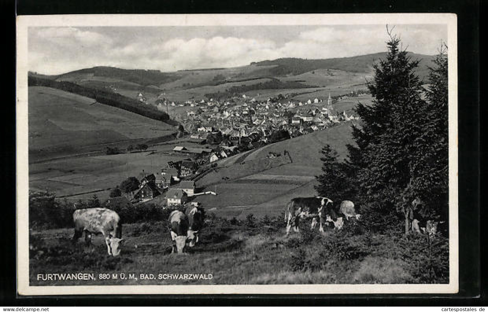 AK Furtwangen /bad. Schwarzwald, Ortsansicht Aus Der Vogelschau  - Furtwangen