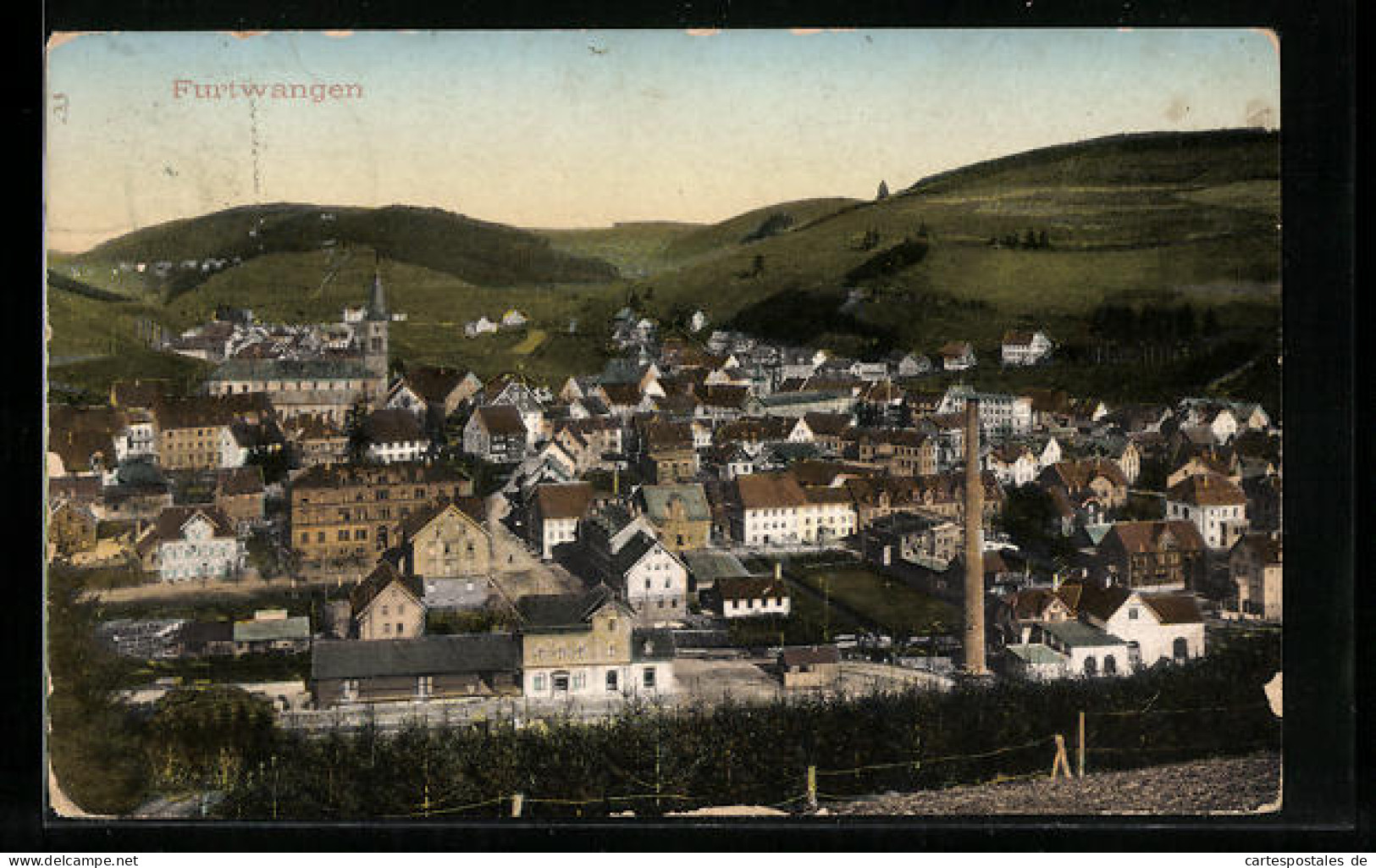 AK Furtwangen, Ortsansicht Aus Der Vogelschau  - Furtwangen