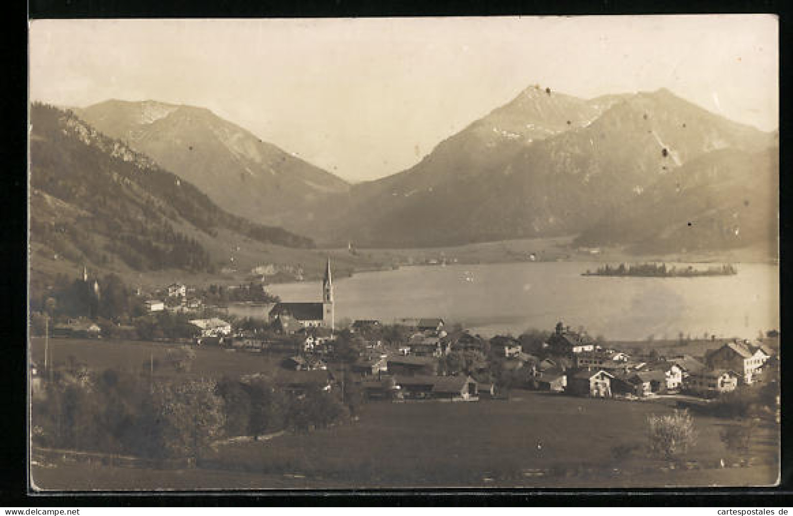 AK Schliersee, Totalansicht Mit Kirche  - Schliersee