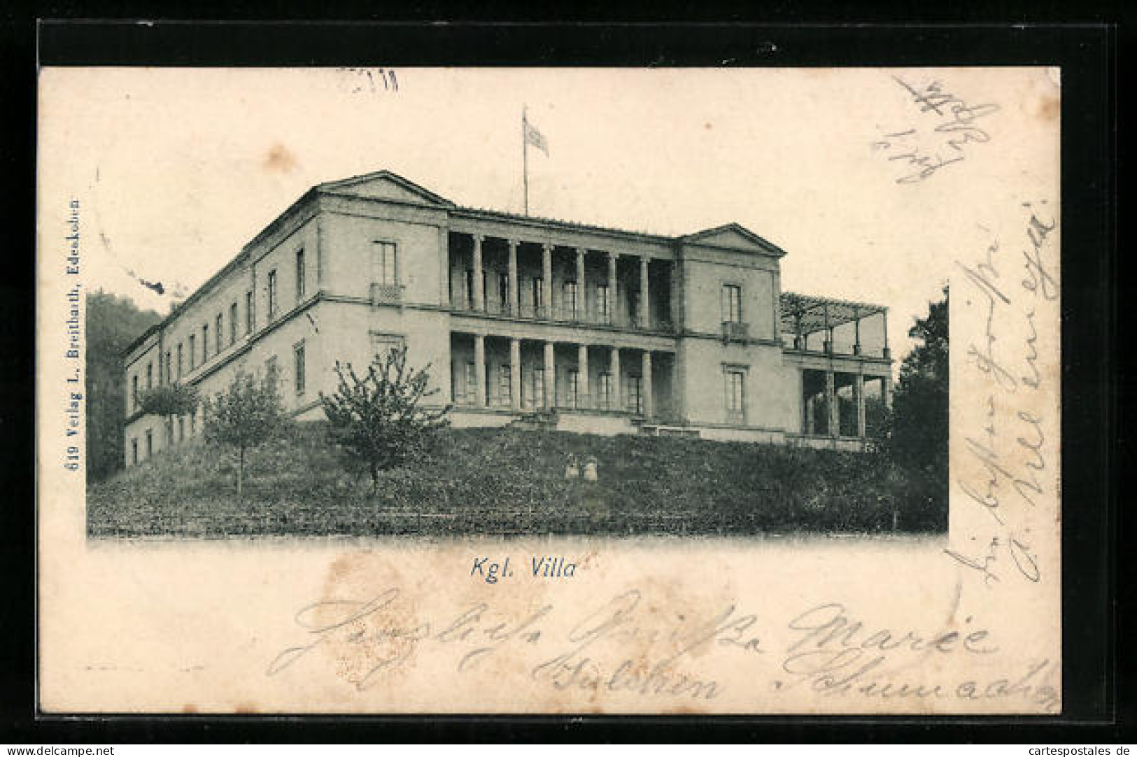 AK Edenkoben, Kgl. Villa Ludwigshöhe  - Edenkoben