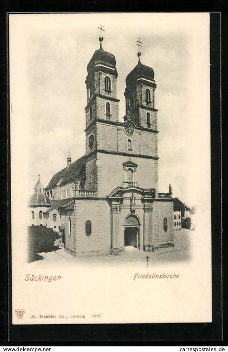 AK Säckingen, Blick Auf Friedolinskirche  - Bad Saeckingen