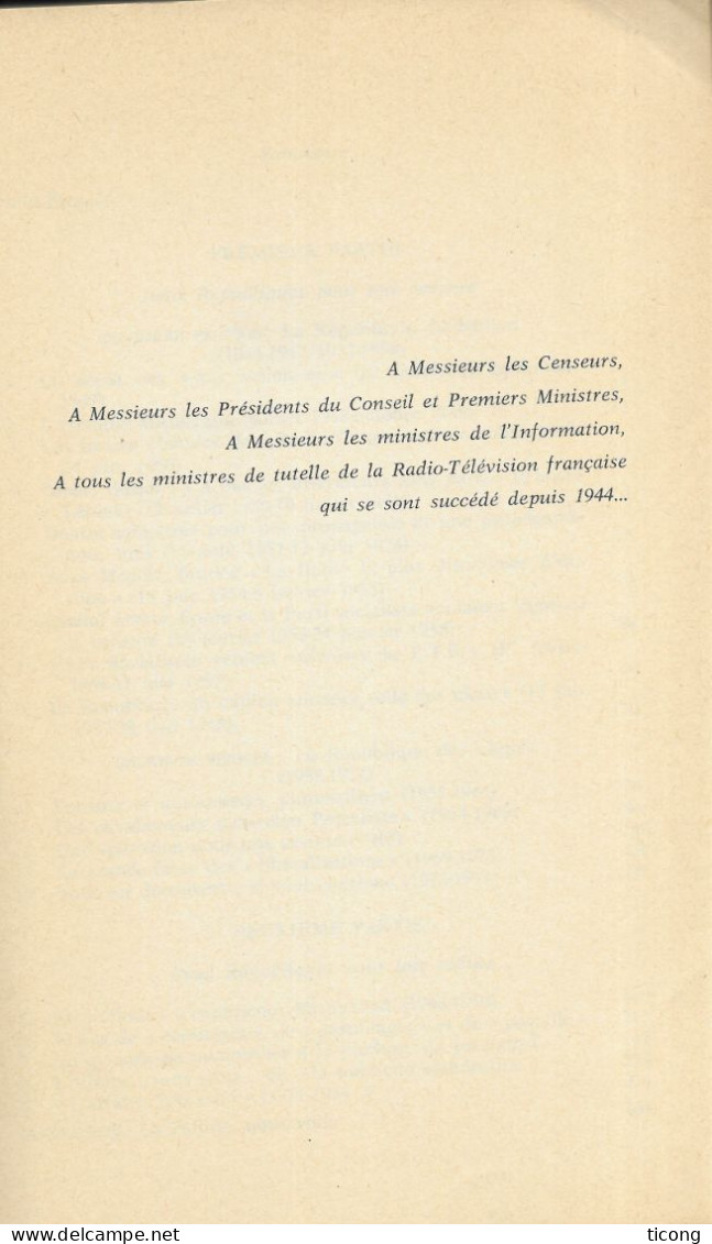 TELEVISION - DOSSIER O R T F 1944/1974 TOUS COUPABLES - 1ERE EDITION ALBIN MICHEL 1974, VOIR LES SCANNERS - Film/ Televisie