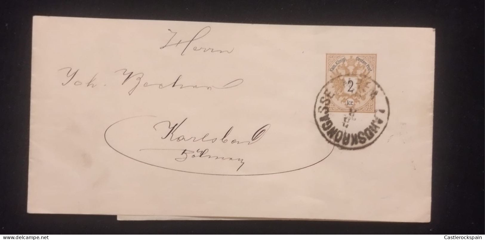 O) AUSTRIA, COAT OF ARMS WITH INCRIPTION IN BLACK, POSTAL STATIONERY - Otros & Sin Clasificación