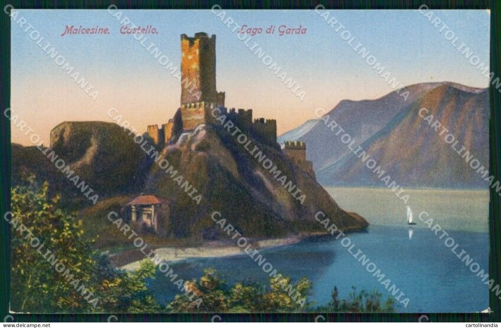 Verona Malcesine Lago Di Garda Castello Cartolina RB8888 - Verona