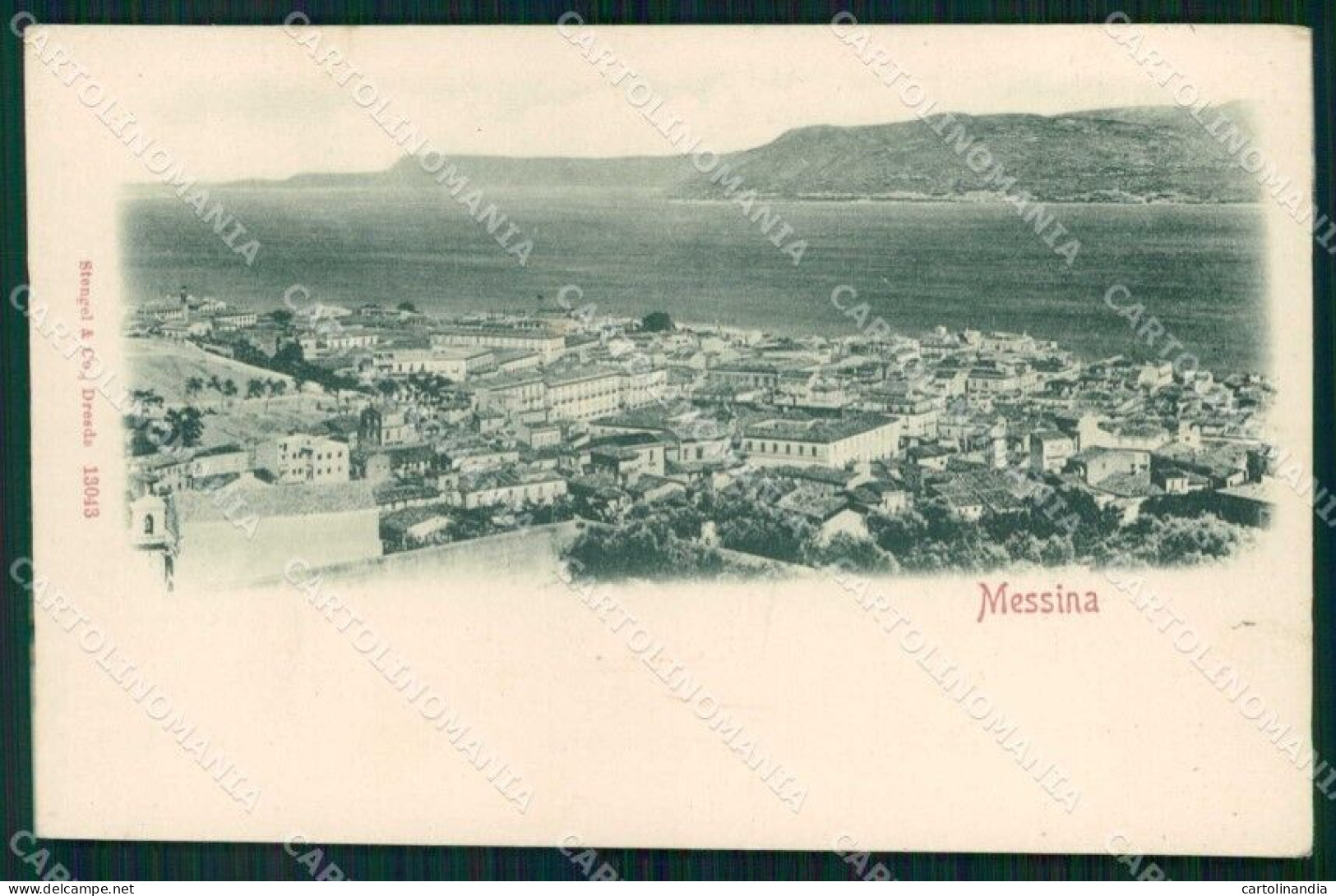 Messina Città Stengel 13043 Cartolina RB9006 - Messina