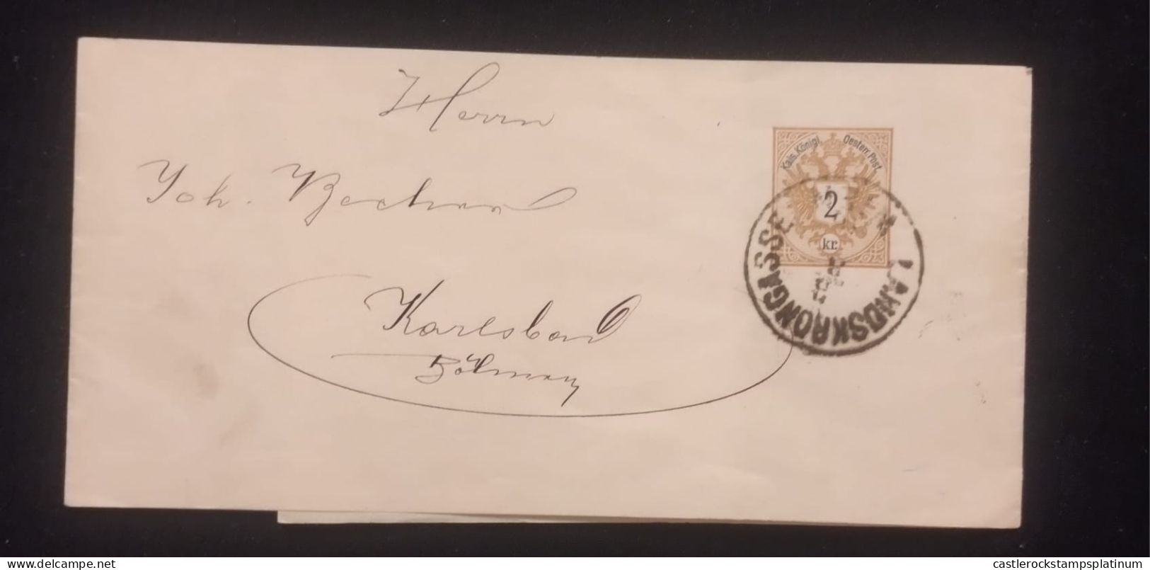 O) AUSTRIA, COAT OF ARMS WITH INCRIPTION IN BLACK, POSTAL STATIONERY - Otros & Sin Clasificación