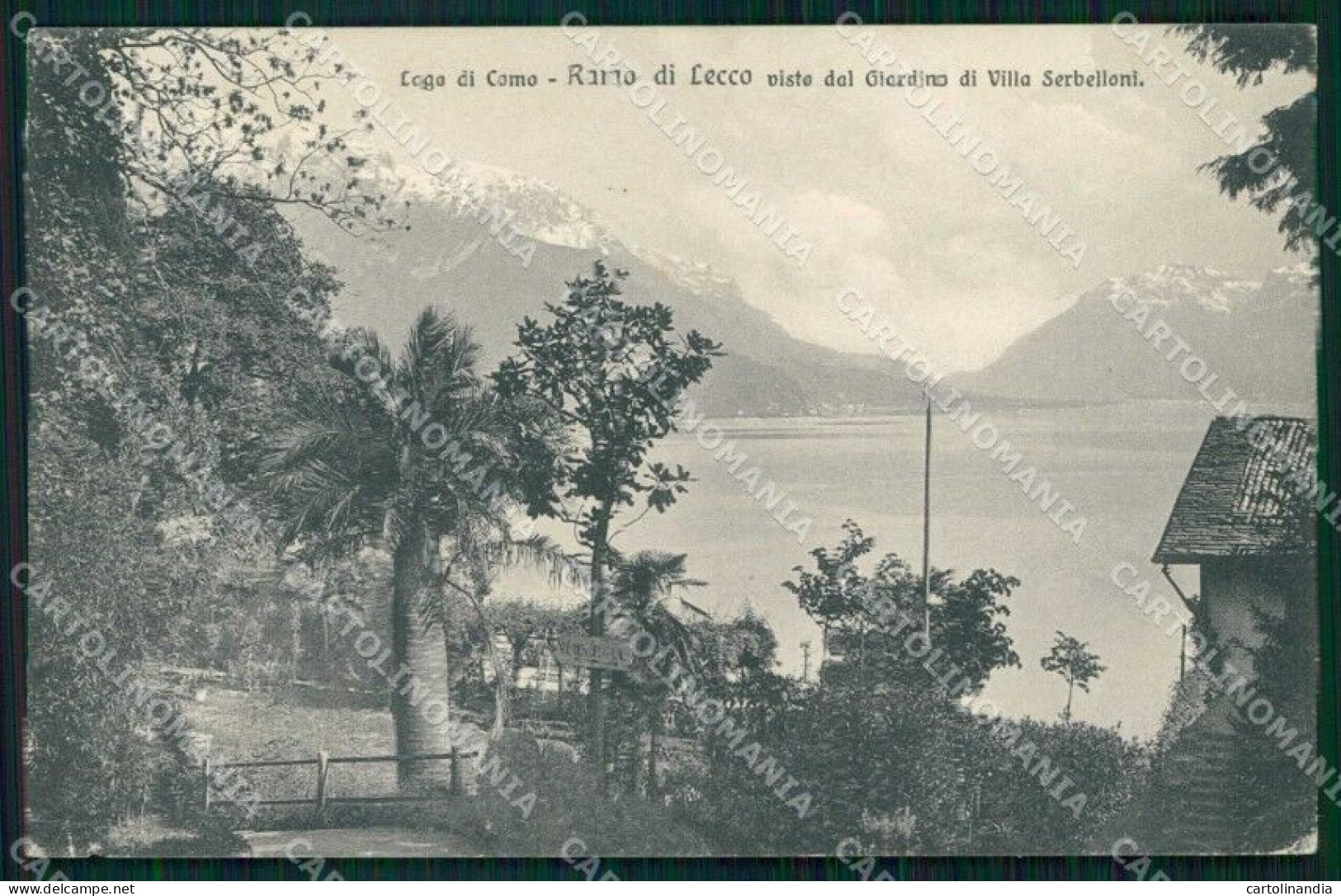 Lecco Città Ramo Visto Da Villa Serbelloni Brunner 13147 PIEGA Cartolina RB8585 - Lecco