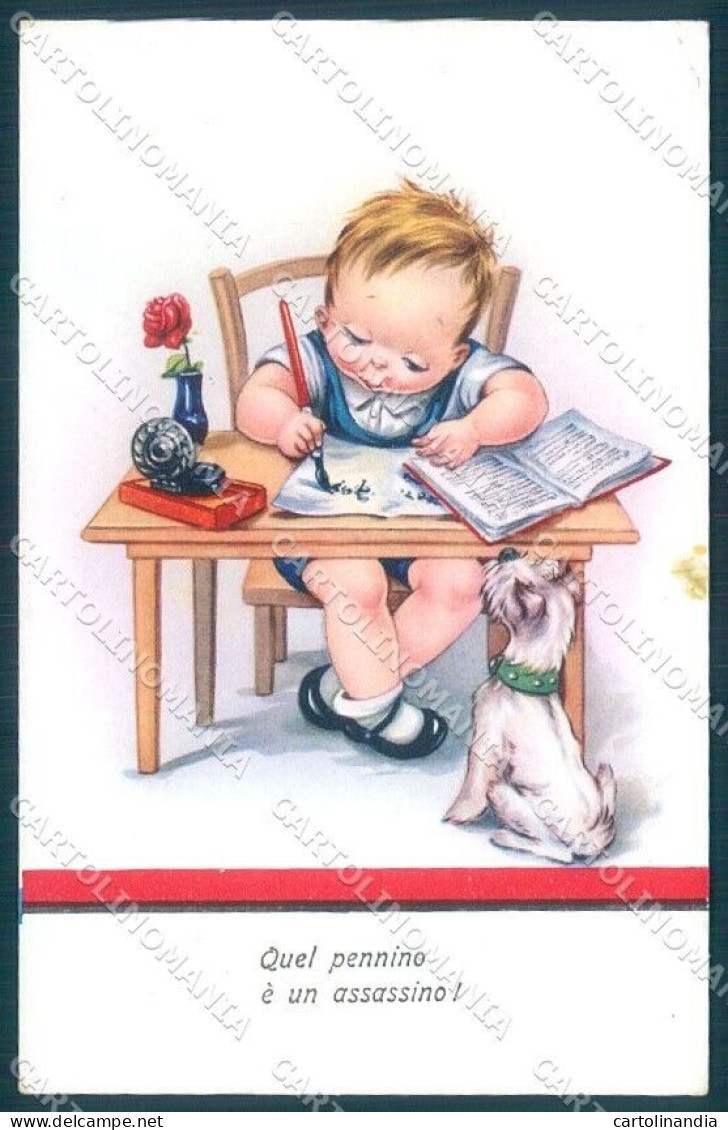 Animals Sealyham Terrier Dog Baby Serie 2120 GLUE CREASE Postcard TW1104 - Sonstige & Ohne Zuordnung