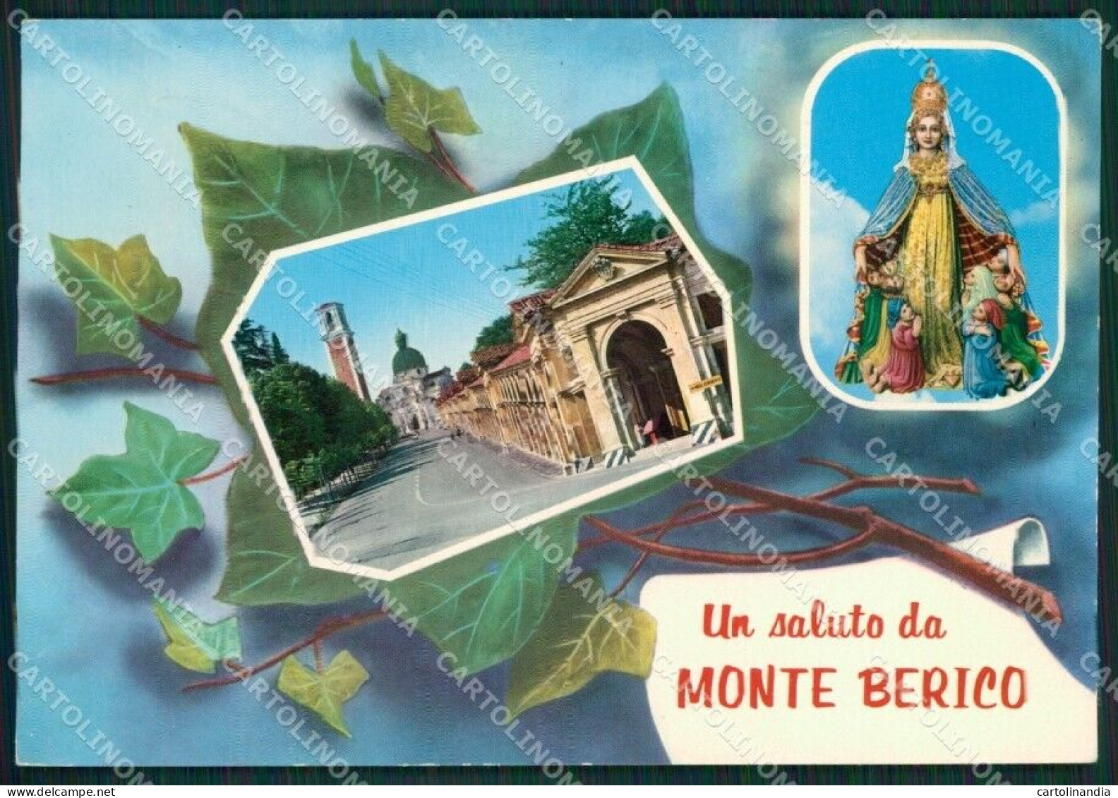 Vicenza Monte Berico Saluti Da Foto FG Cartolina ZKM8025 - Vicenza