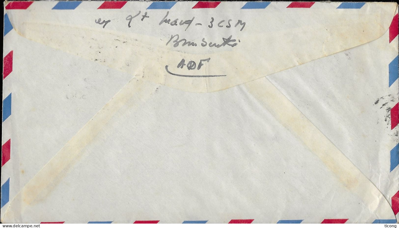 BIMBEREKE TOGO - LETTRE CACHETS RONDS 1952 POUR LA POSTE DE WINGLES PAS DE CALAIS, BEL AFFRANCHISSEMENT A VOIR - Cartas & Documentos