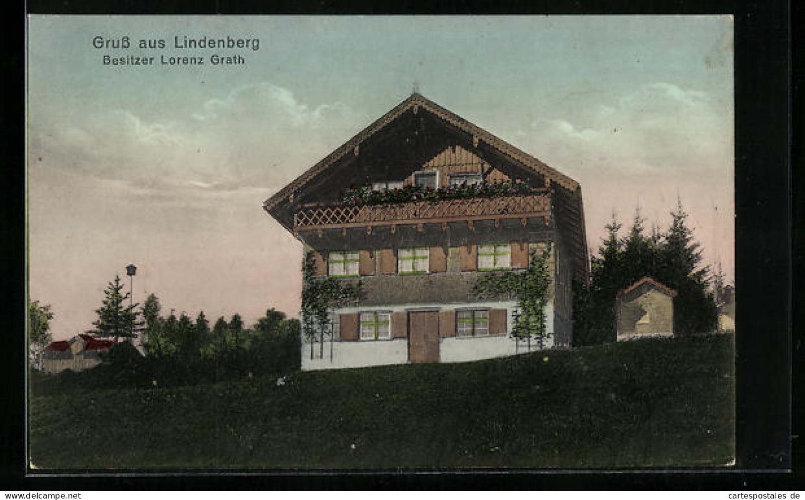AK Lindenberg /Allg., Pension Lorenz Grath  - Lindenberg I. Allg.