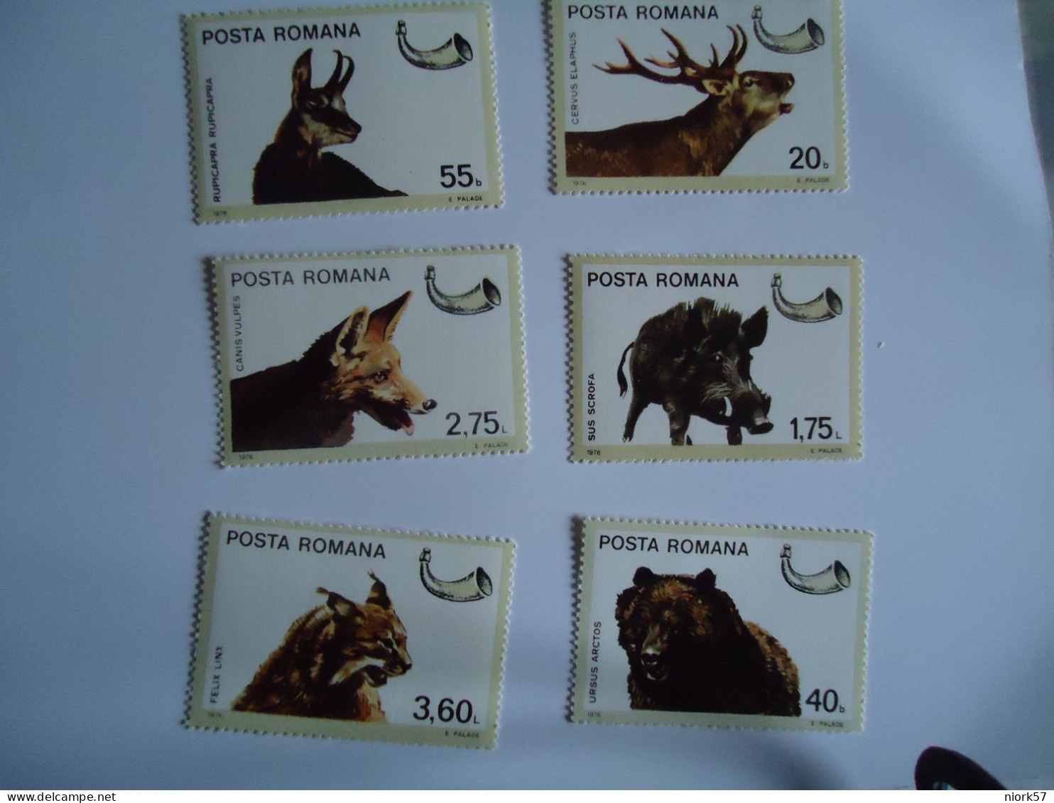 ROMANIA MNH    6 SAMPS  ANIMALS 1976 - Other & Unclassified