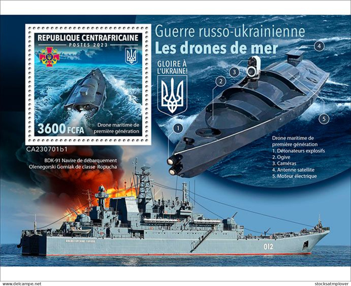 Central Africa 2023 War Ukrainian Sea Drones  S202403 - Central African Republic