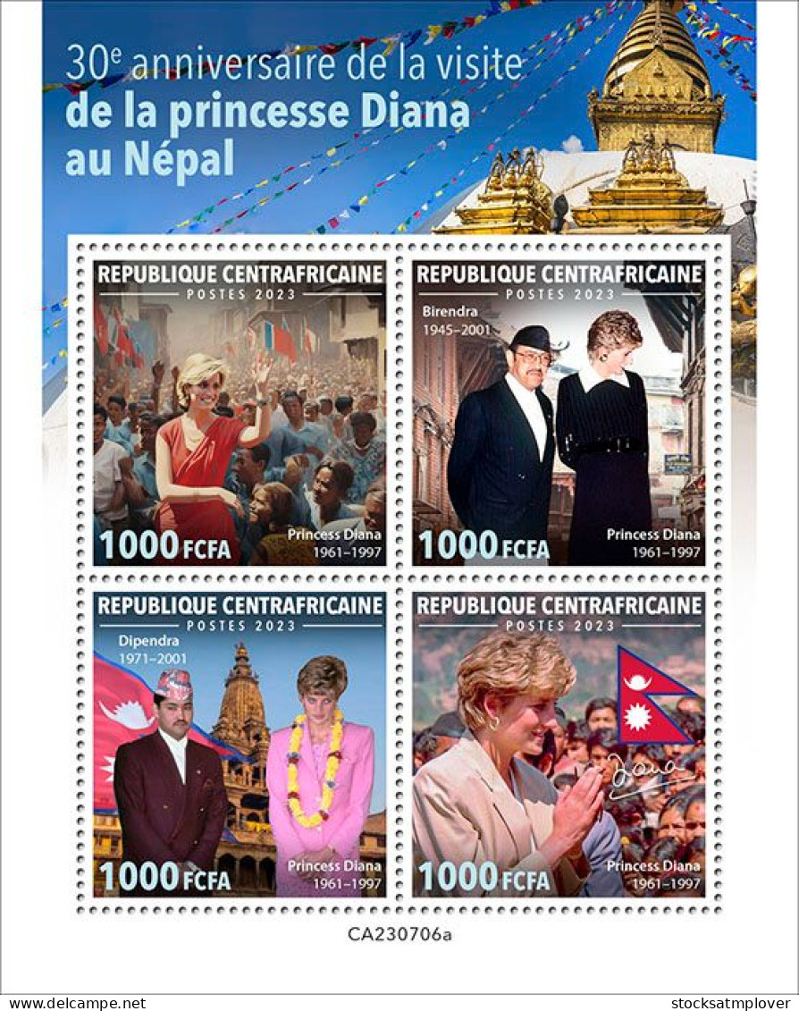 Central Africa 2023 30th Anniversary Of Princess Diana Visits Nepal S202403 - Central African Republic