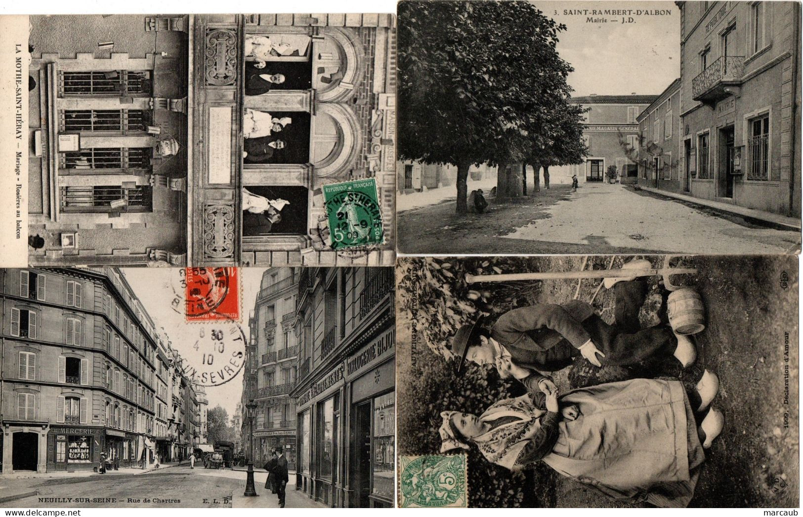 BEAU LOT de 60 CPA France - Départements divers - Quelques scans