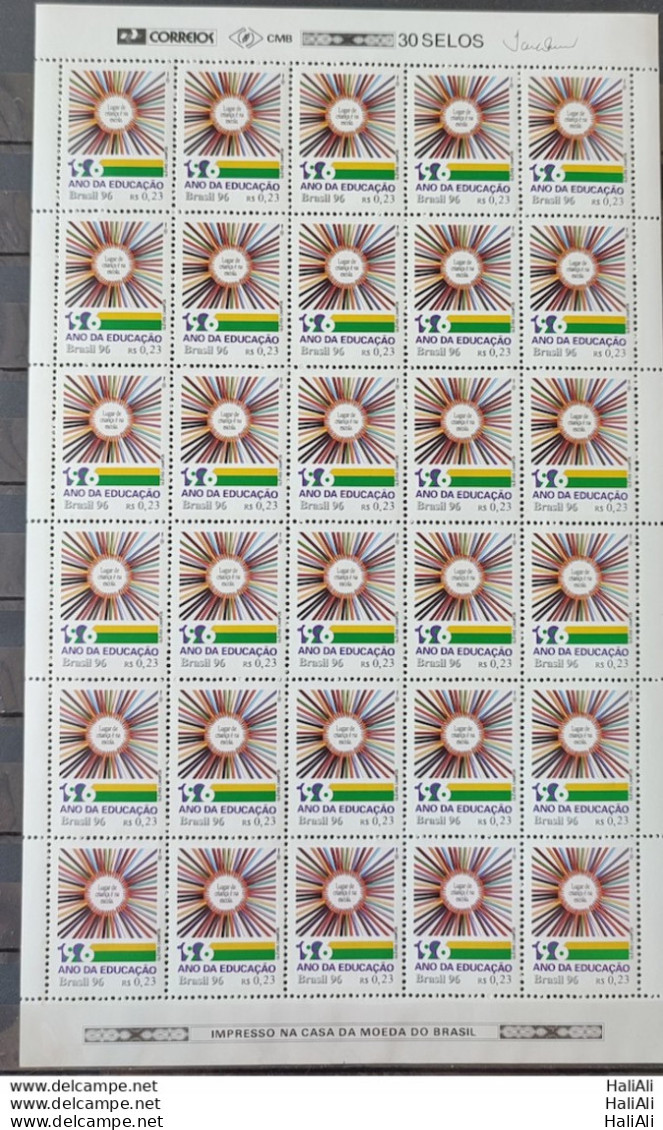 C 2004 Brazil Stamp Year Of Education 1996 Sheet - Nuovi