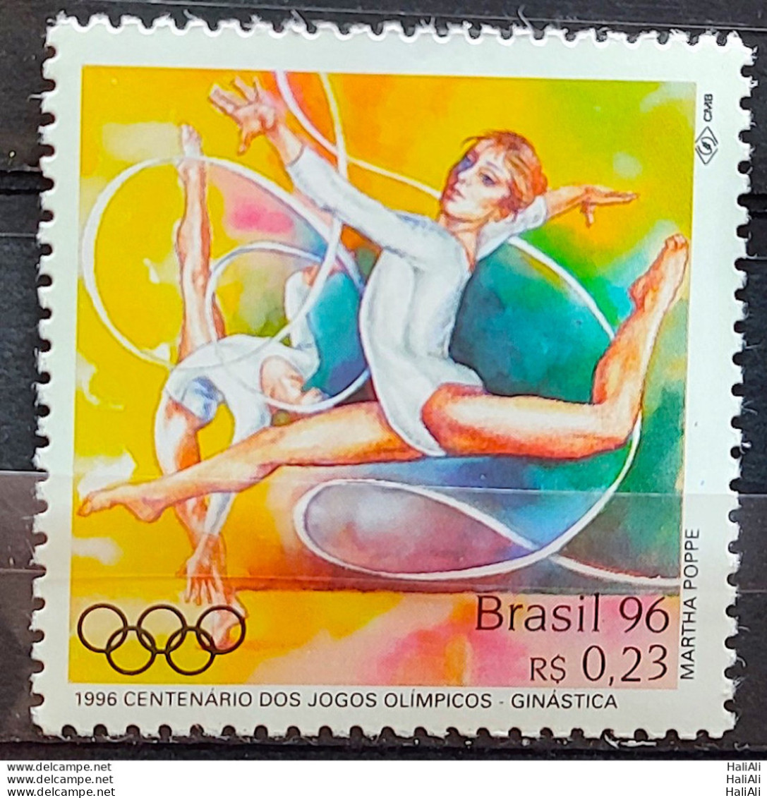 C 1997 Brazil Stamp 100 Years Olympic Games Atlanta 1996 Gymnastics - Neufs