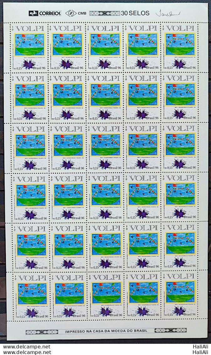 C 1988 Brazil Stamp 100 Years Alfredo Volpi Art 1996 Sheet - Ongebruikt