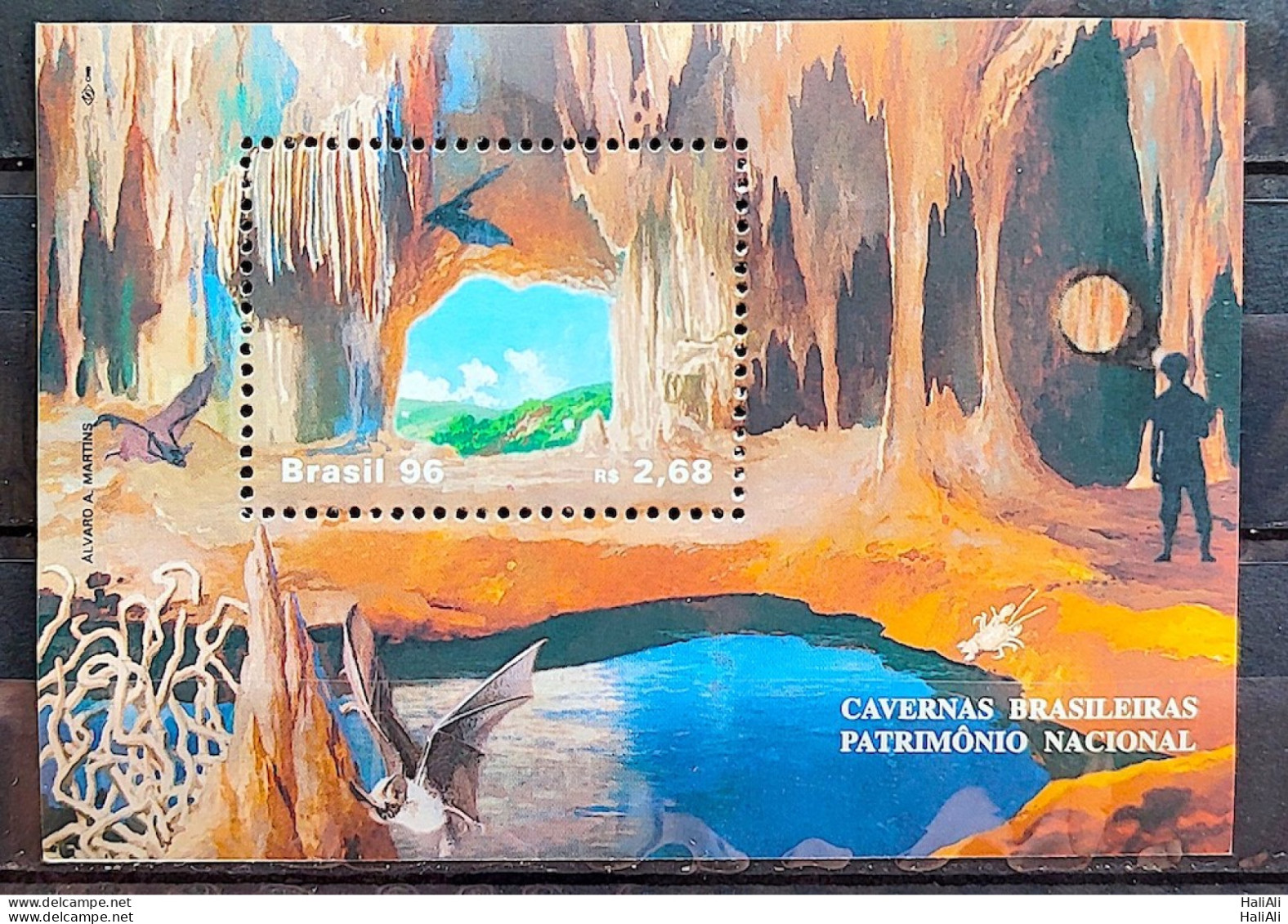 B 104 Brazil Stamp Brazilian Caves 1996 - Ongebruikt