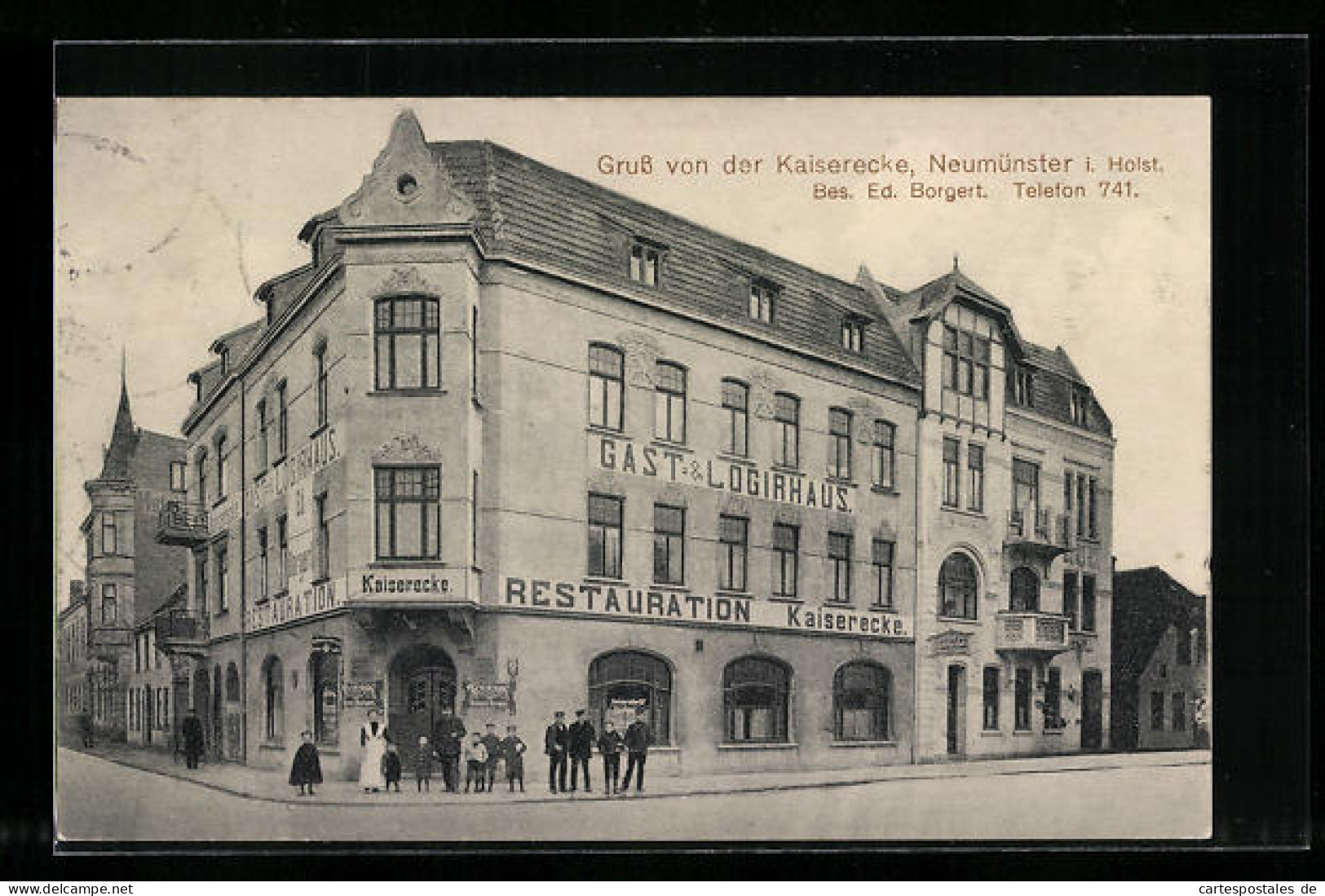 AK Neumünster, Gast- Und Logierhaus Restaurant Kaiserecke  - Neumuenster