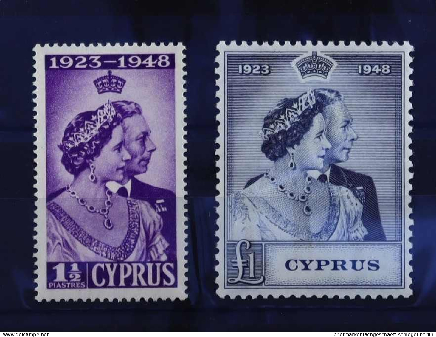 Zypern, 1948, 157 - 158, Postfrisch - Other & Unclassified