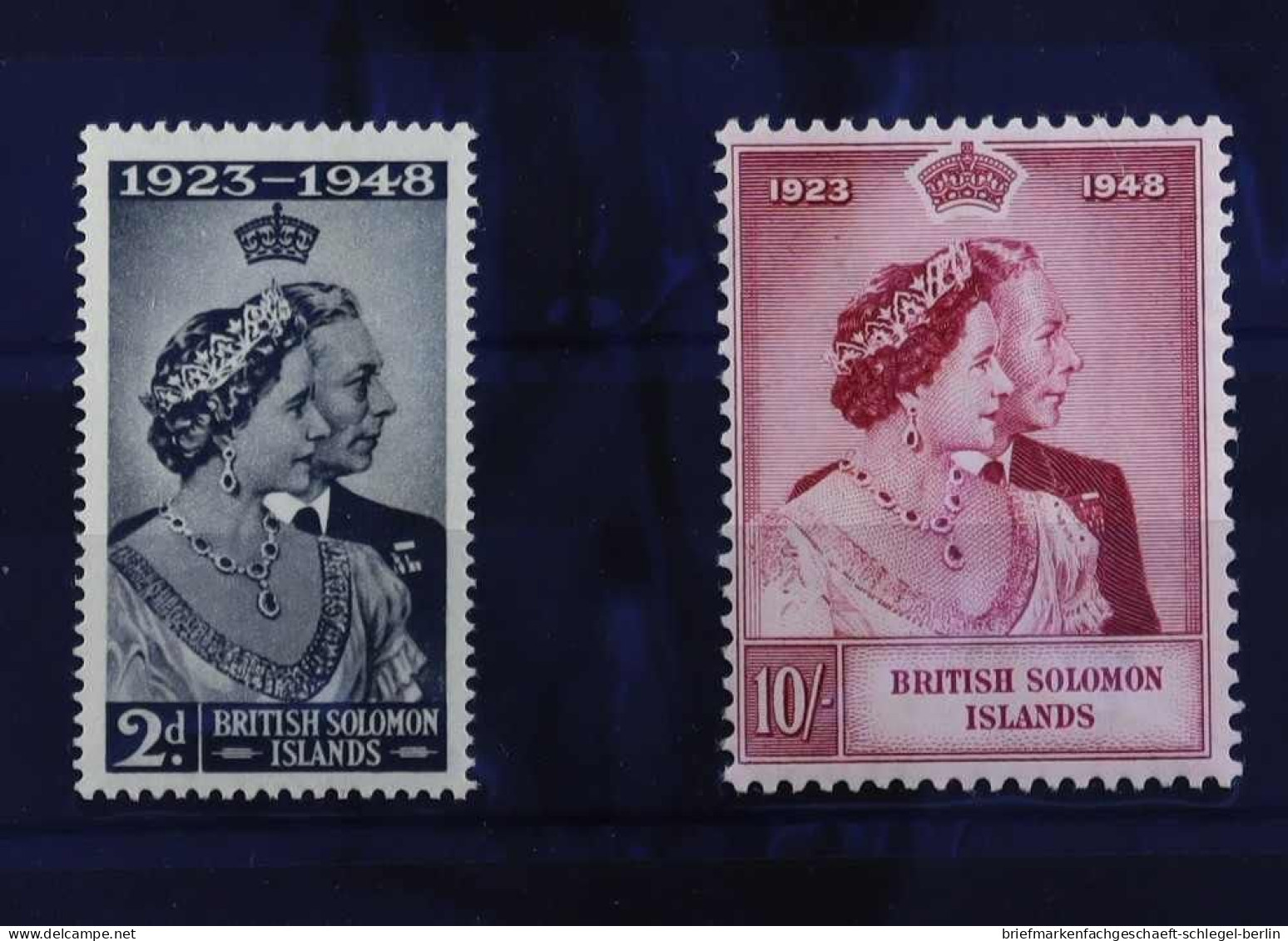 Brit. Salomoninseln, 1948, 74 - 75, Postfrisch - Autres - Océanie