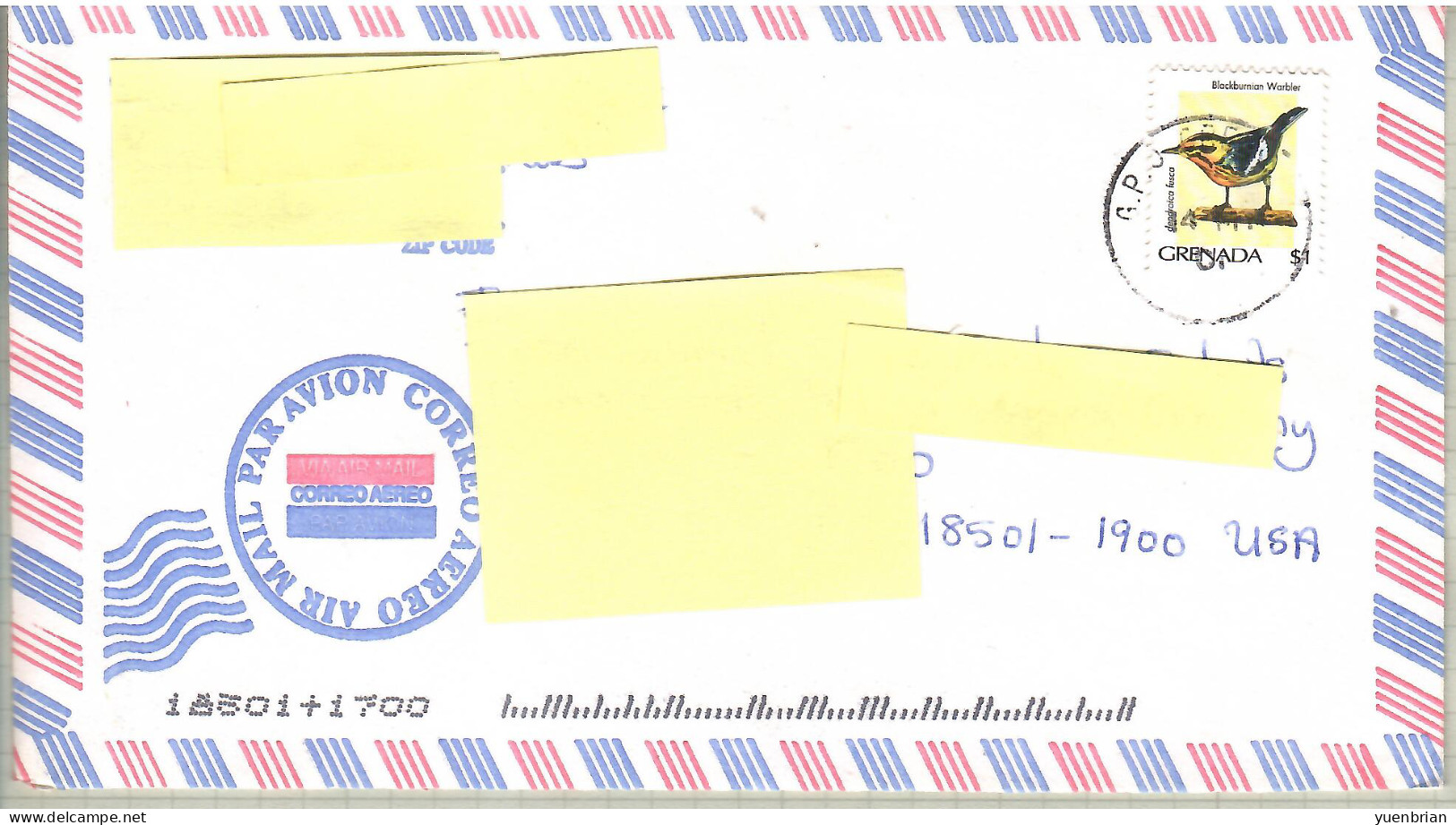 Grenada 2000(?), Bird, Birds, Circulated Cover - Other & Unclassified