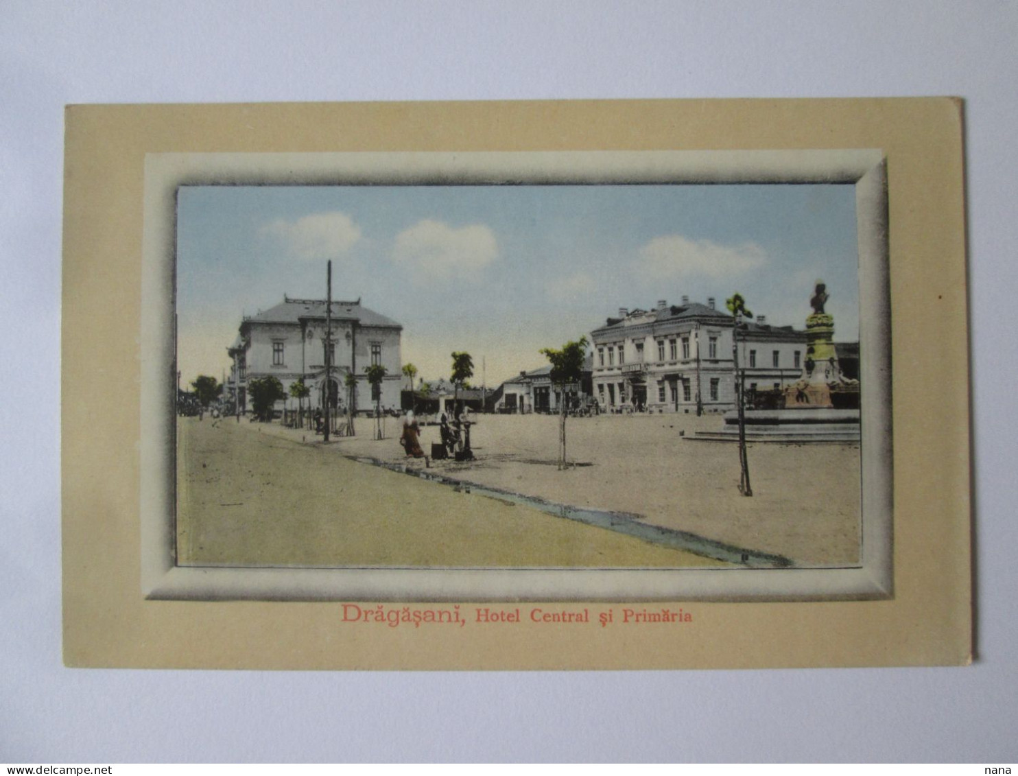 Rare! Romania-Dragasani(Vâlcea):Hotel Central,place Et Mairie/Central Hotel,square& Town Hall Unused Postcard About 1905 - Rumänien