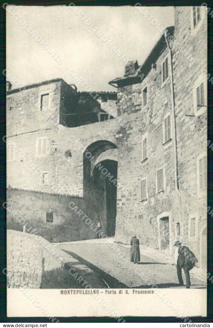 Siena Montepulciano Porta Di San Francesco PIEGA Cartolina RB9172 - Siena