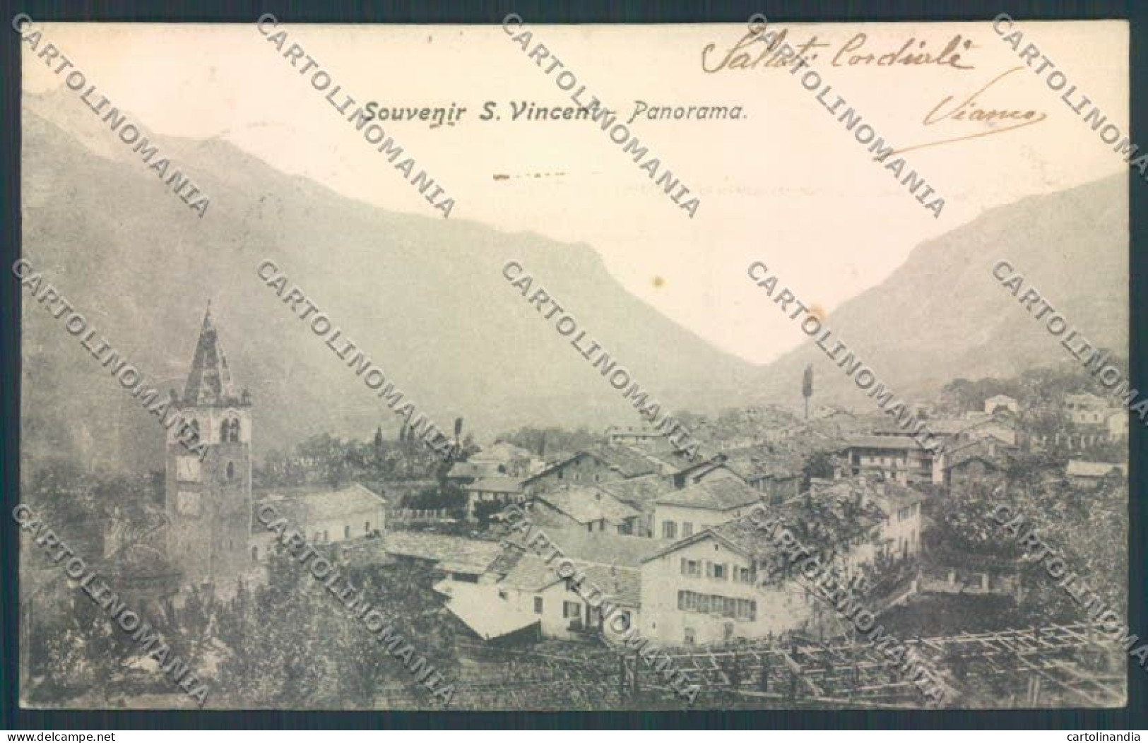 Aosta Saint Vincent Cartolina ZQ4794 - Aosta