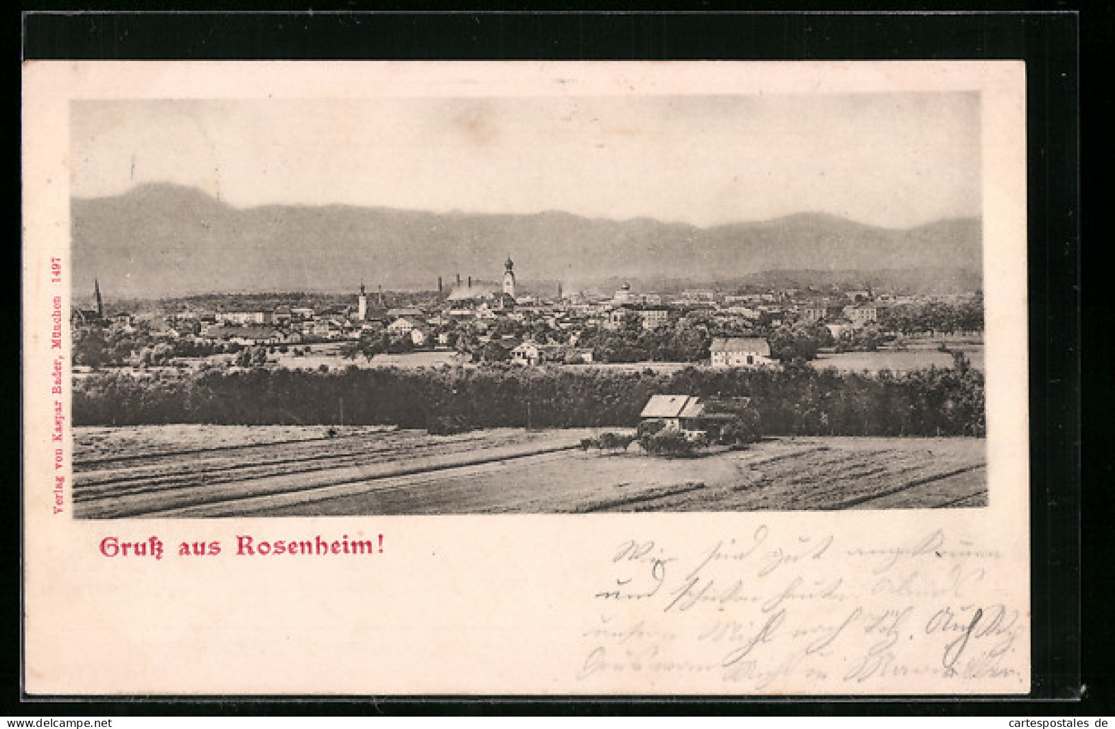AK Rosenheim, Stadttotale Von Den Feldern Aus  - Rosenheim