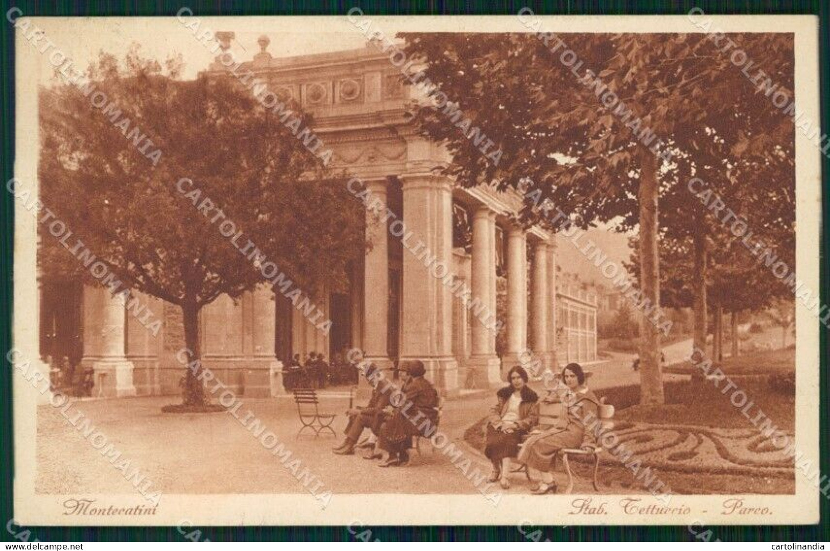 Pistoia Montecatini Stabilimento Tettuccio Cartolina WX1908 - Pistoia