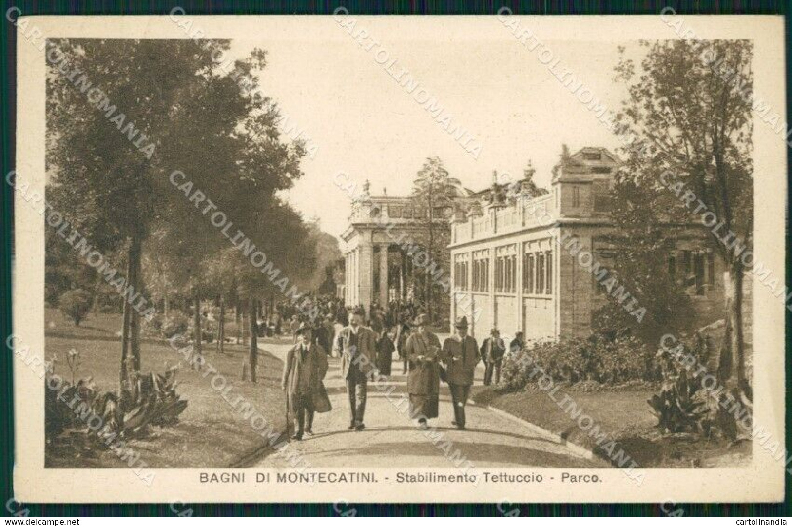 Pistoia Montecatini Stabilimento Tettuccio Cartolina WX1909 - Pistoia