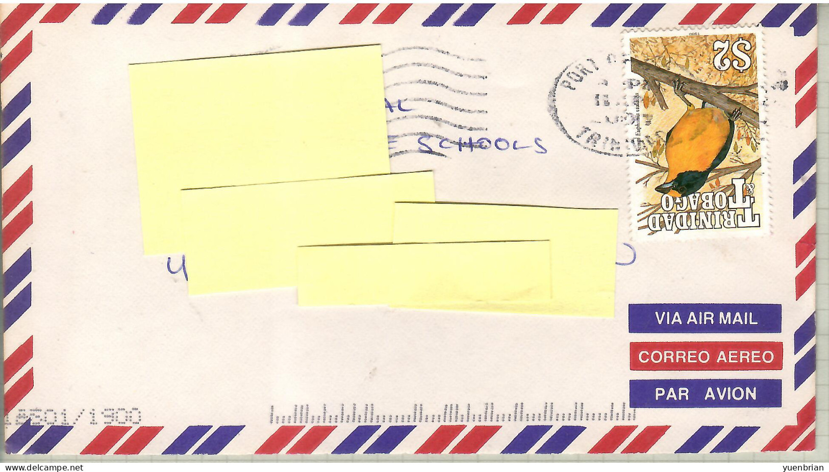 Trinidad & Tobago, Bird, Birds, Circulated Cover - Sonstige & Ohne Zuordnung