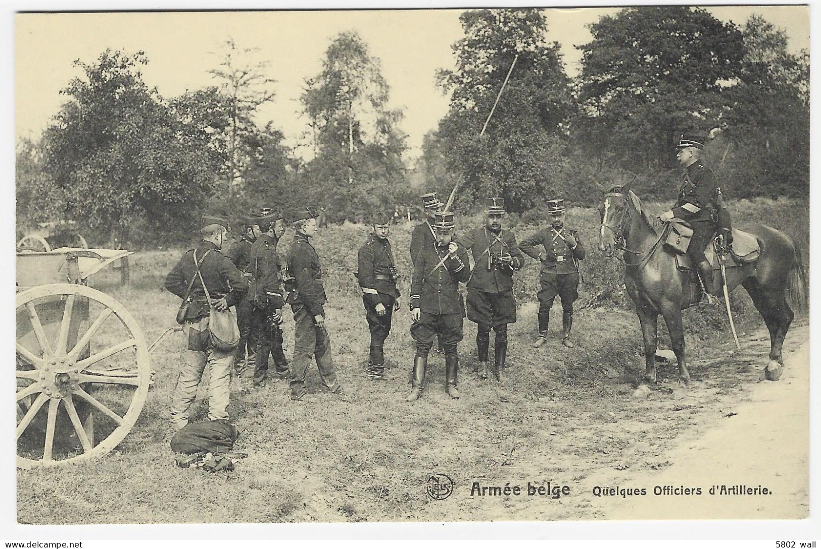 ARMEE BELGE : Quelques Officiers D'artillerie - Personajes