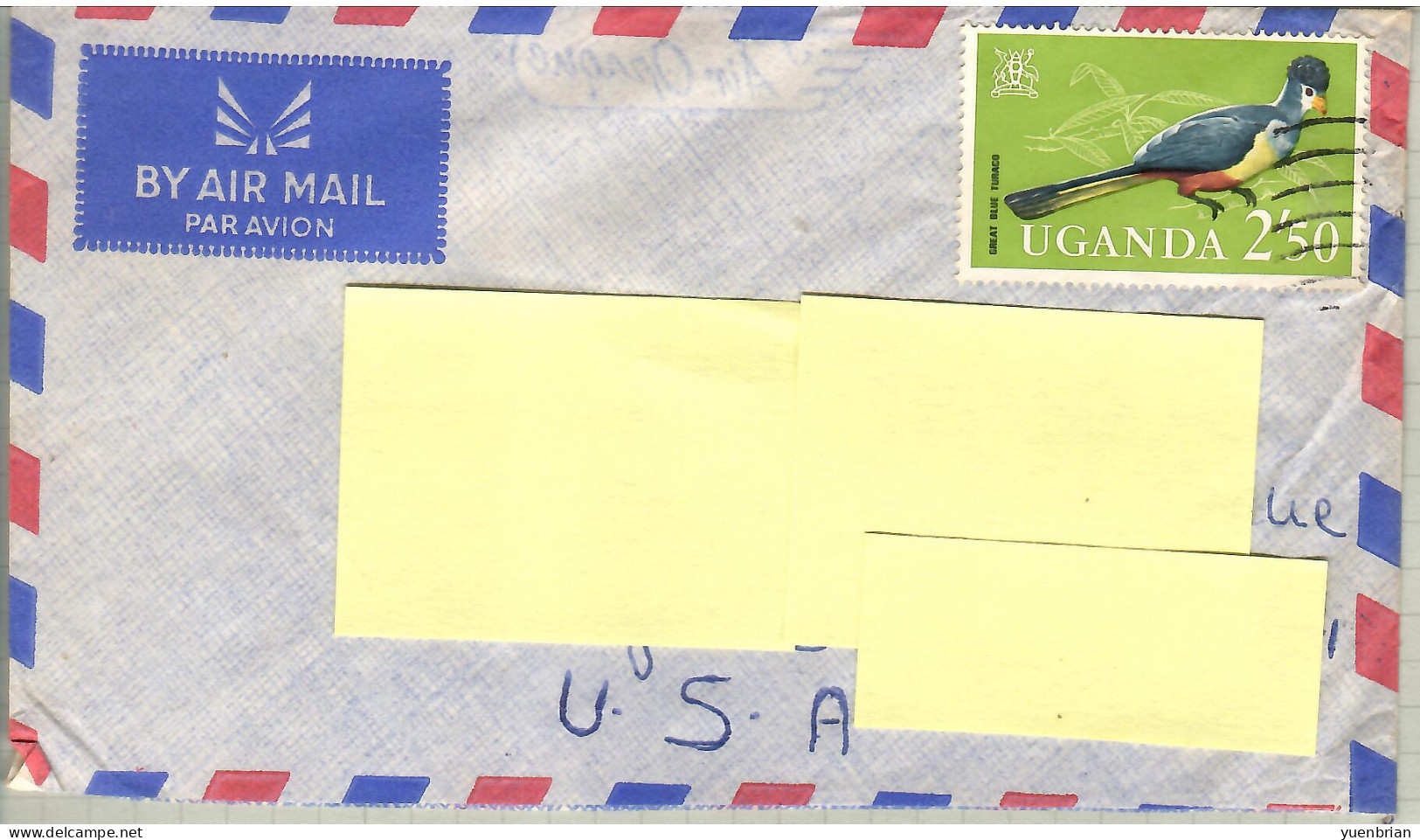 Uganda, Bird, Birds, Eagle, Circulated Cover - Other & Unclassified