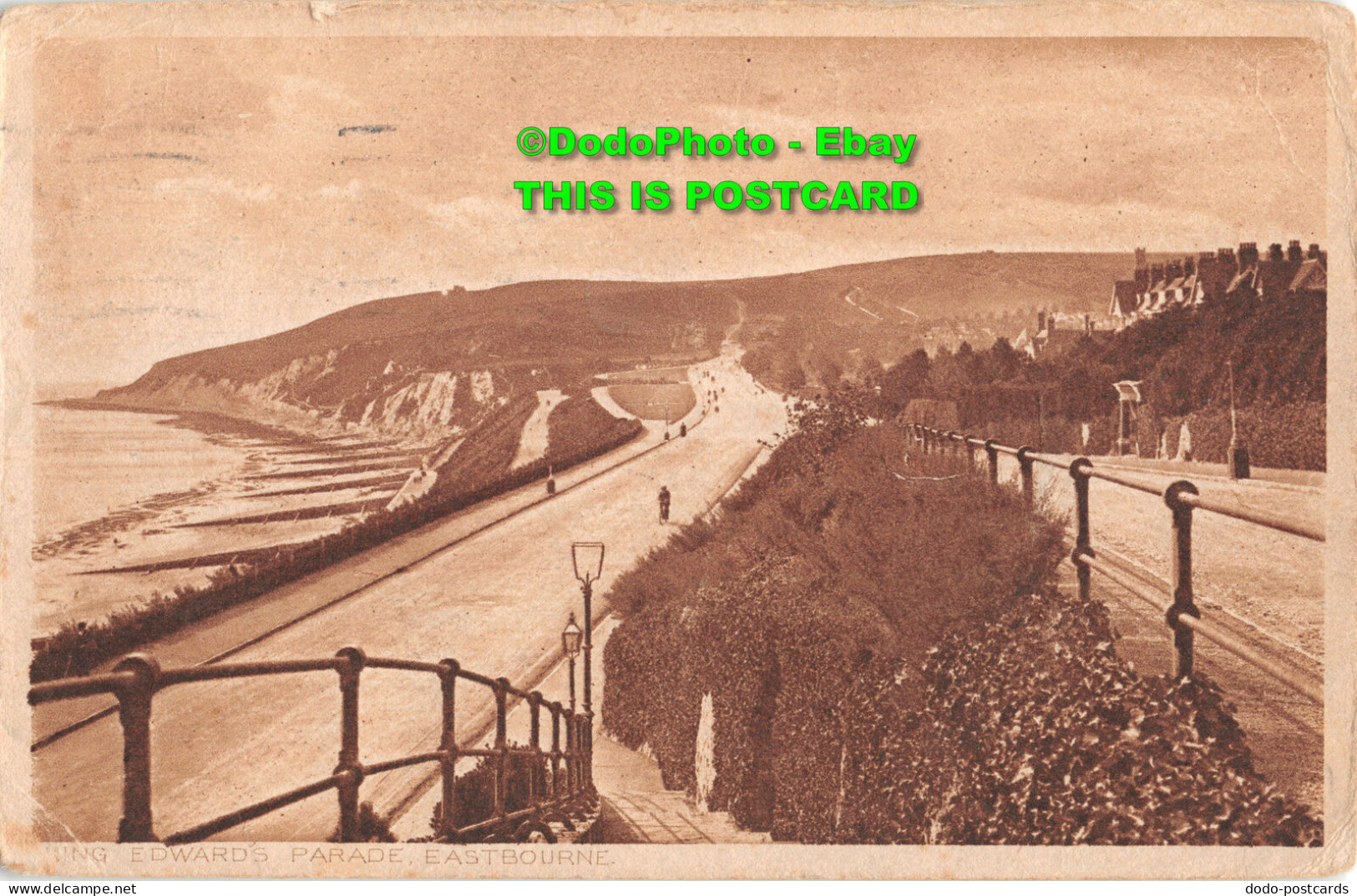 R400706 Eastbourne. King Edward Parade. Photogravure Post Cards. W. B. Series. 1 - Mondo