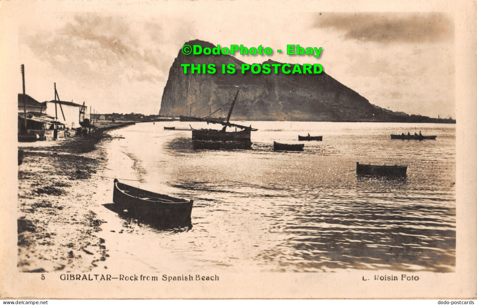R400283 5. Gibraltar. Rock From Spanish Beach. L. Roisin - Mondo