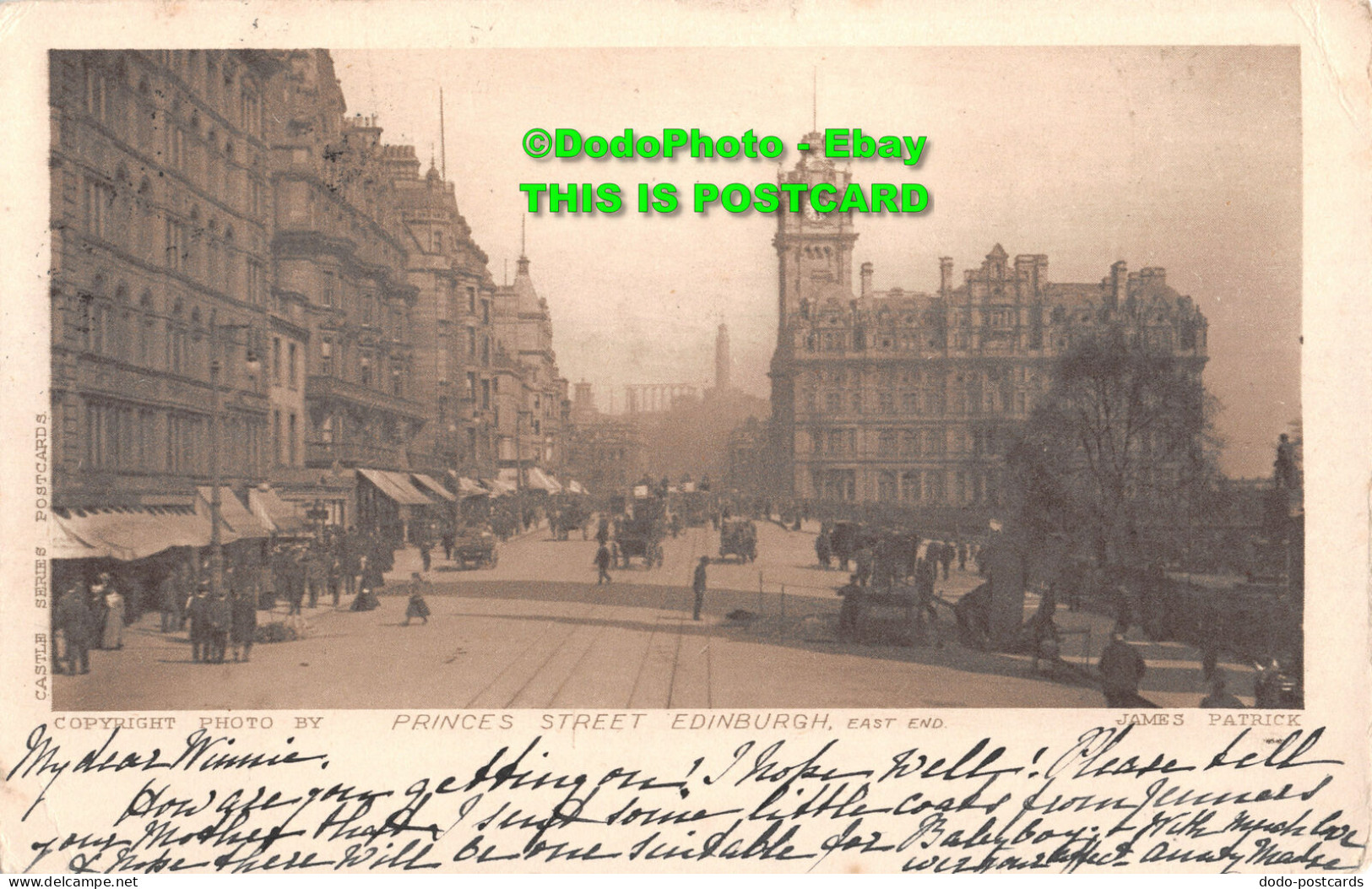 R400709 Princes Street Edinburgh. East End. Castle Series. James Patrick - Mondo