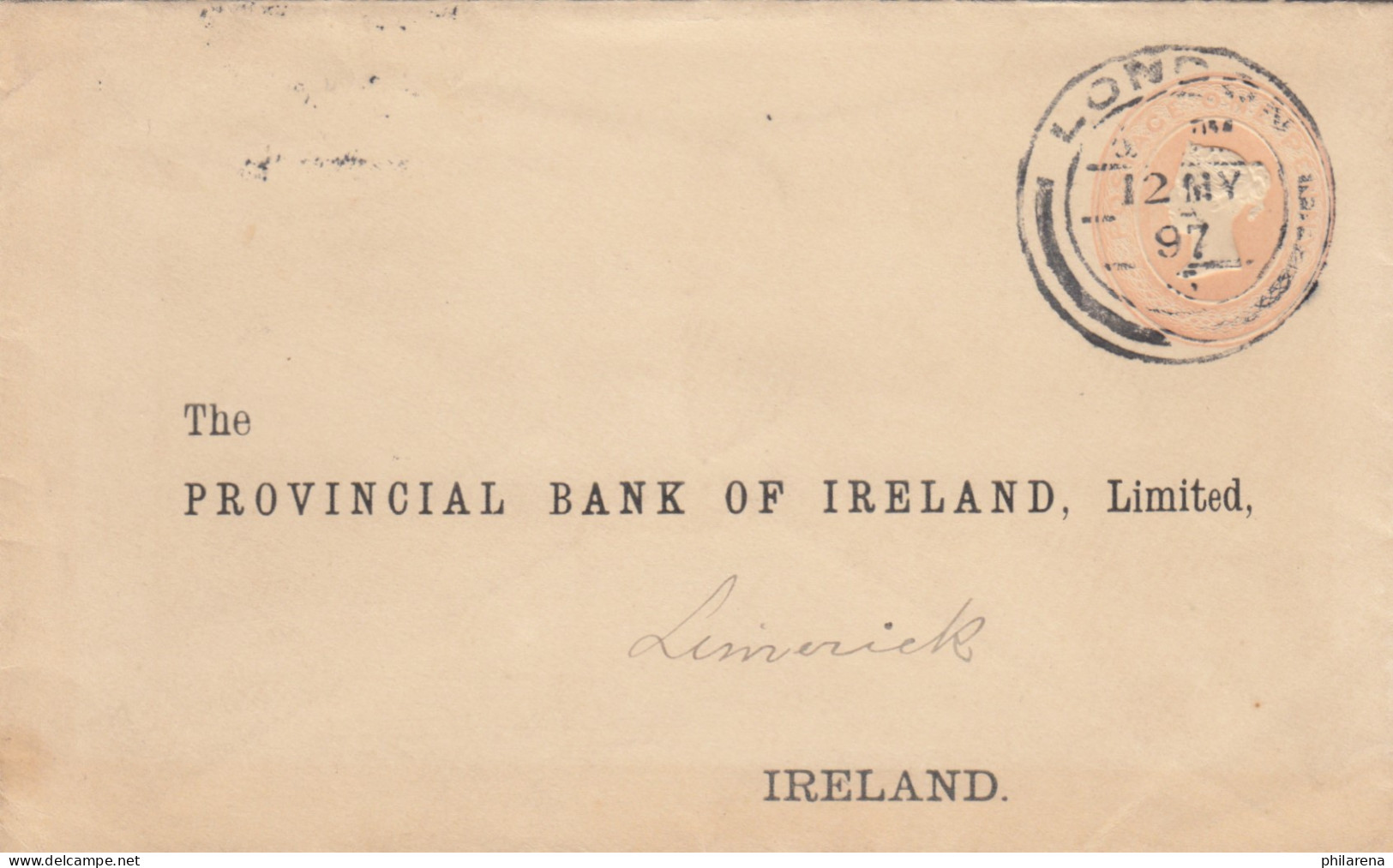 1897: Letter From London To Ireland - Sonstige & Ohne Zuordnung