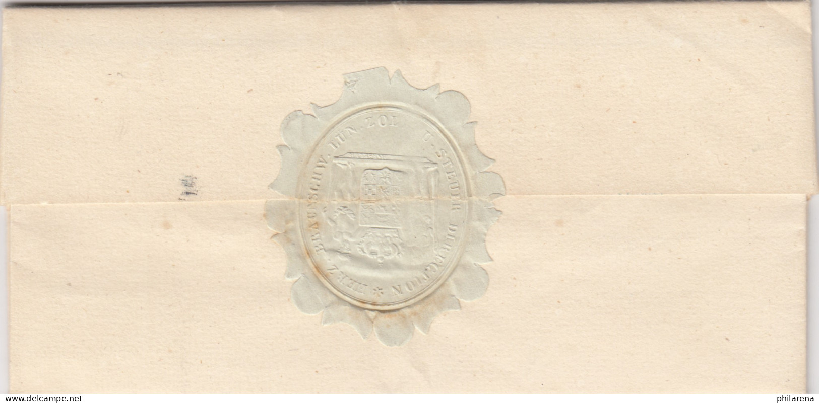 Brief Aus Braunschweig Nach Vechelde 1853 Mit Text - Braunschweig