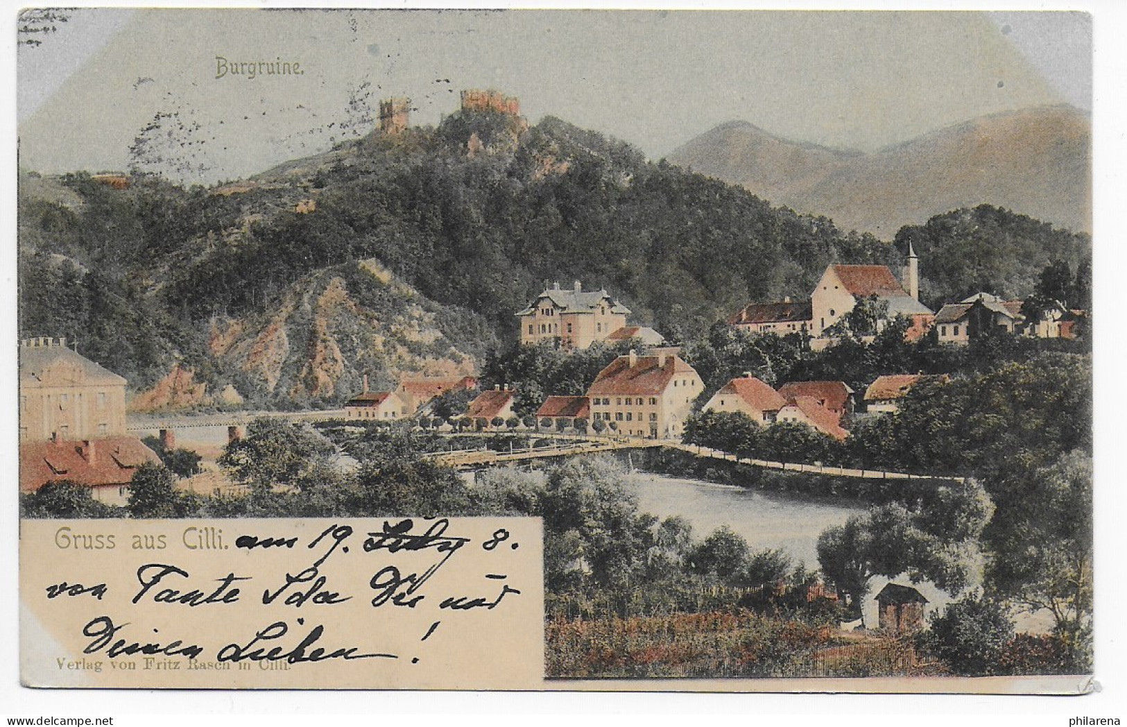 Ansichtskarte: Gruss Aus Cilli, 1900 Nach Grüneberg/Schlesien - Slovénie