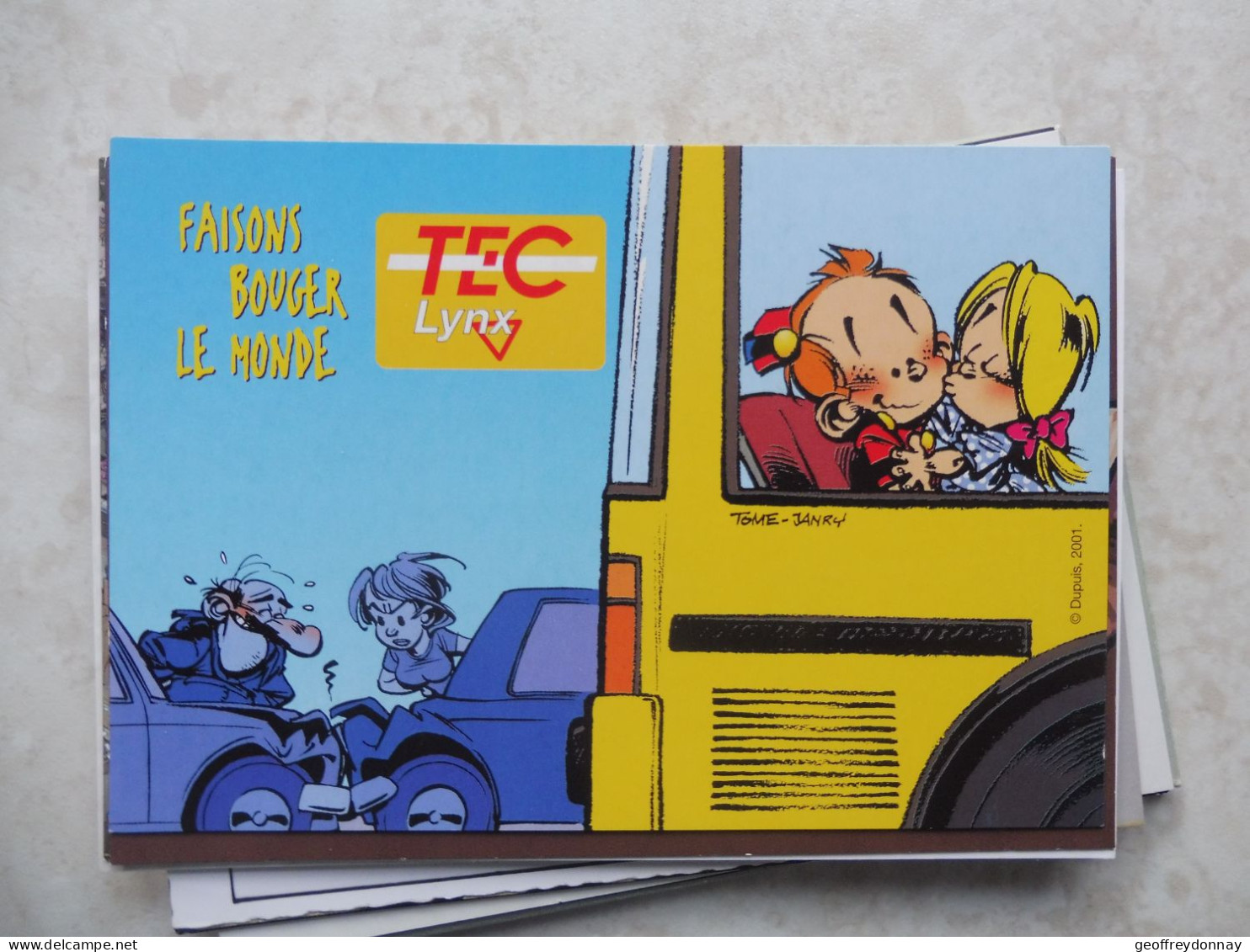 Cpm Bd Carte Kaart  Mnh Neuf ** Perfect Parfait Spirou 2001 - Stripverhalen