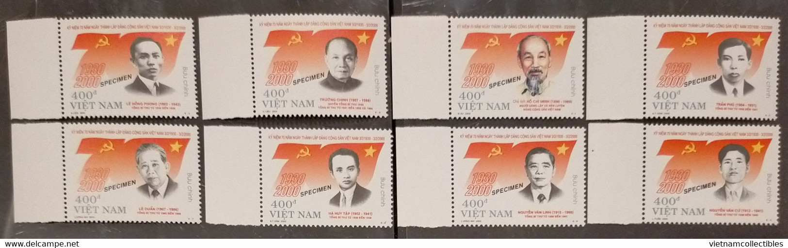 Vietnam Viet Nam MNH Perf SPECIMEN Stamps 2000 : Leaders / President Ho Chi Minh (Ms822) - Vietnam