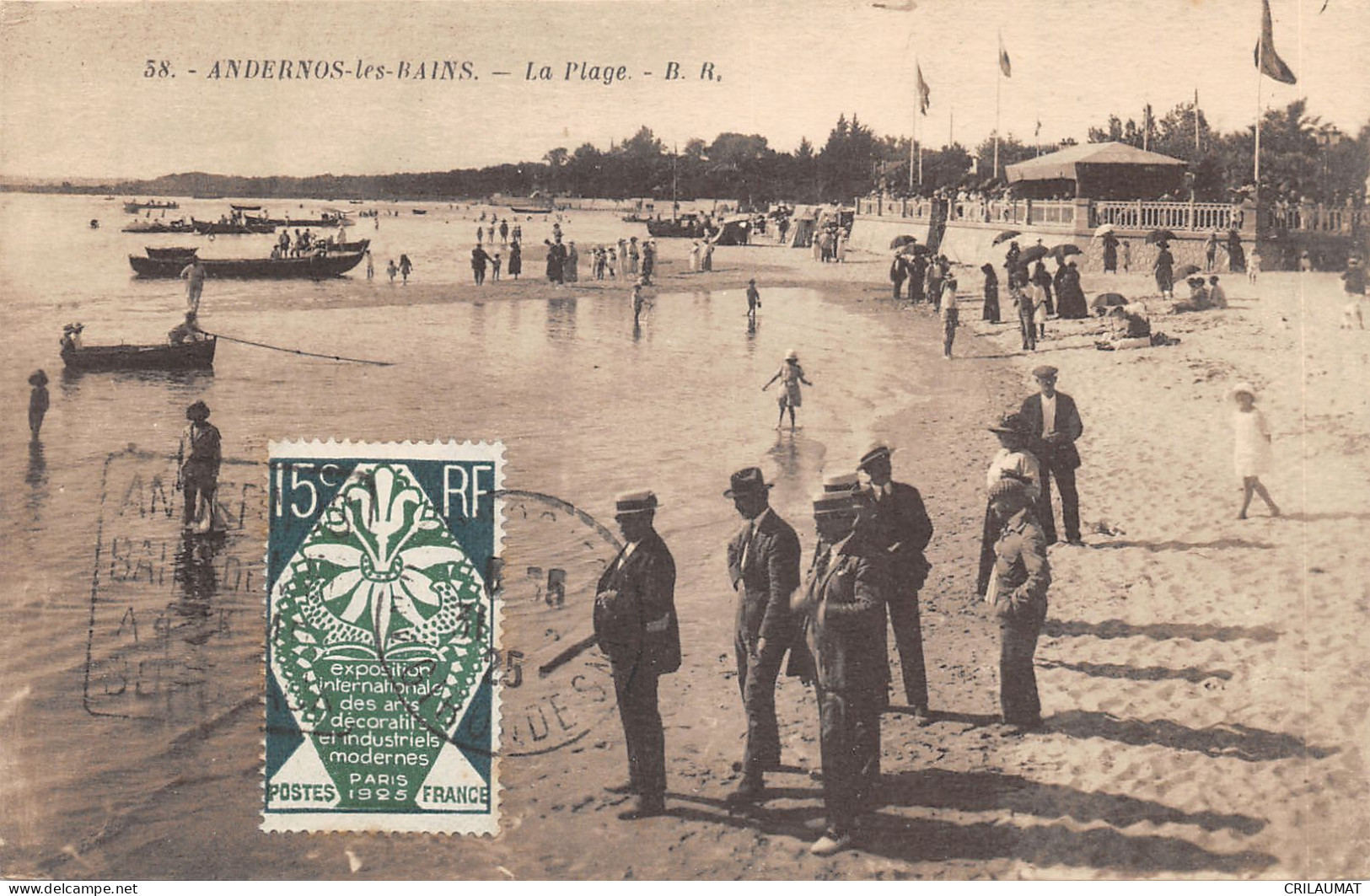 33-ANDERNOS LES BAINS-JOURNEE A LA PLAGE-N 6011-A/0351 - Andernos-les-Bains